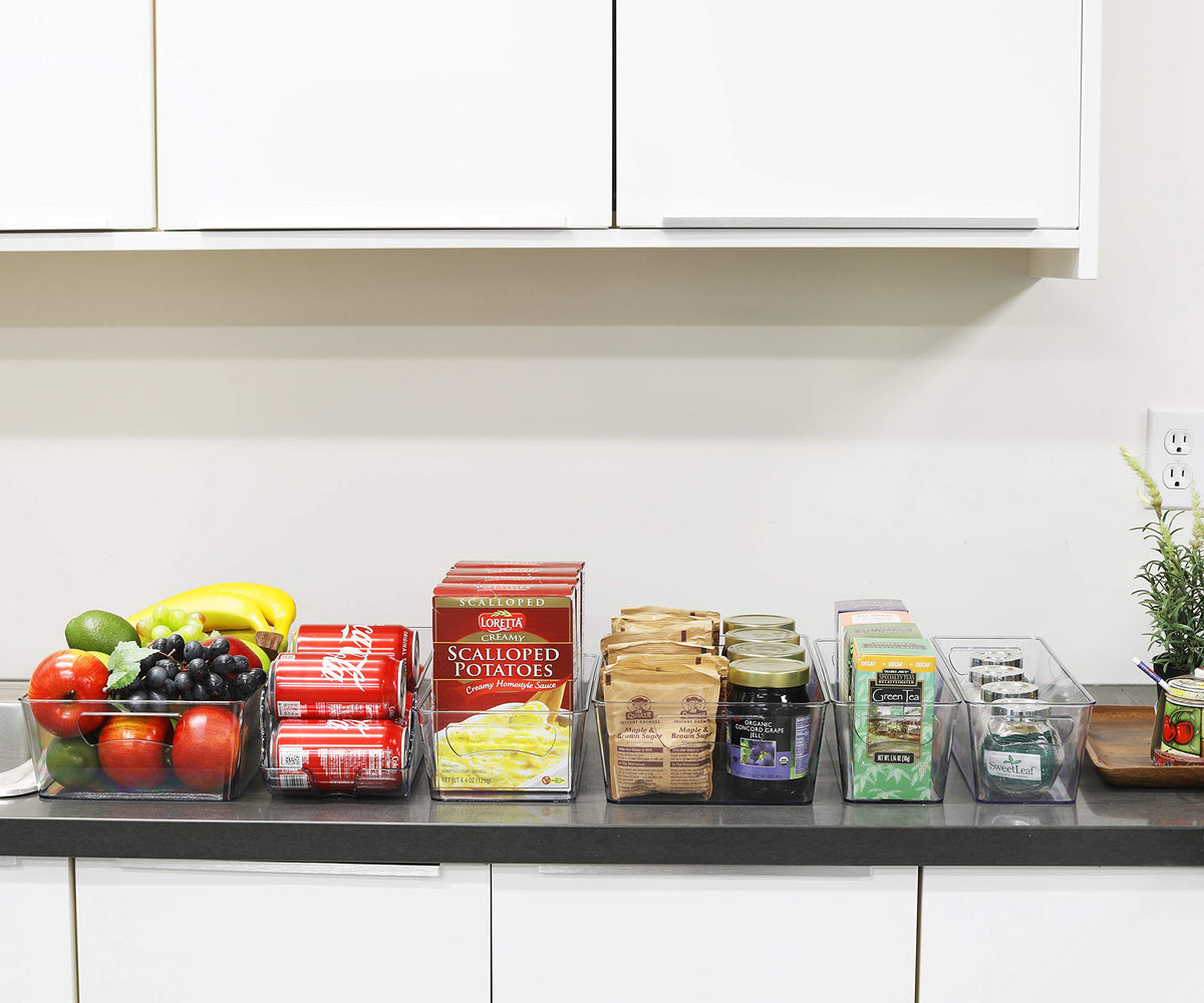 Refrigerator Storage Organizer Bins (6 Count)