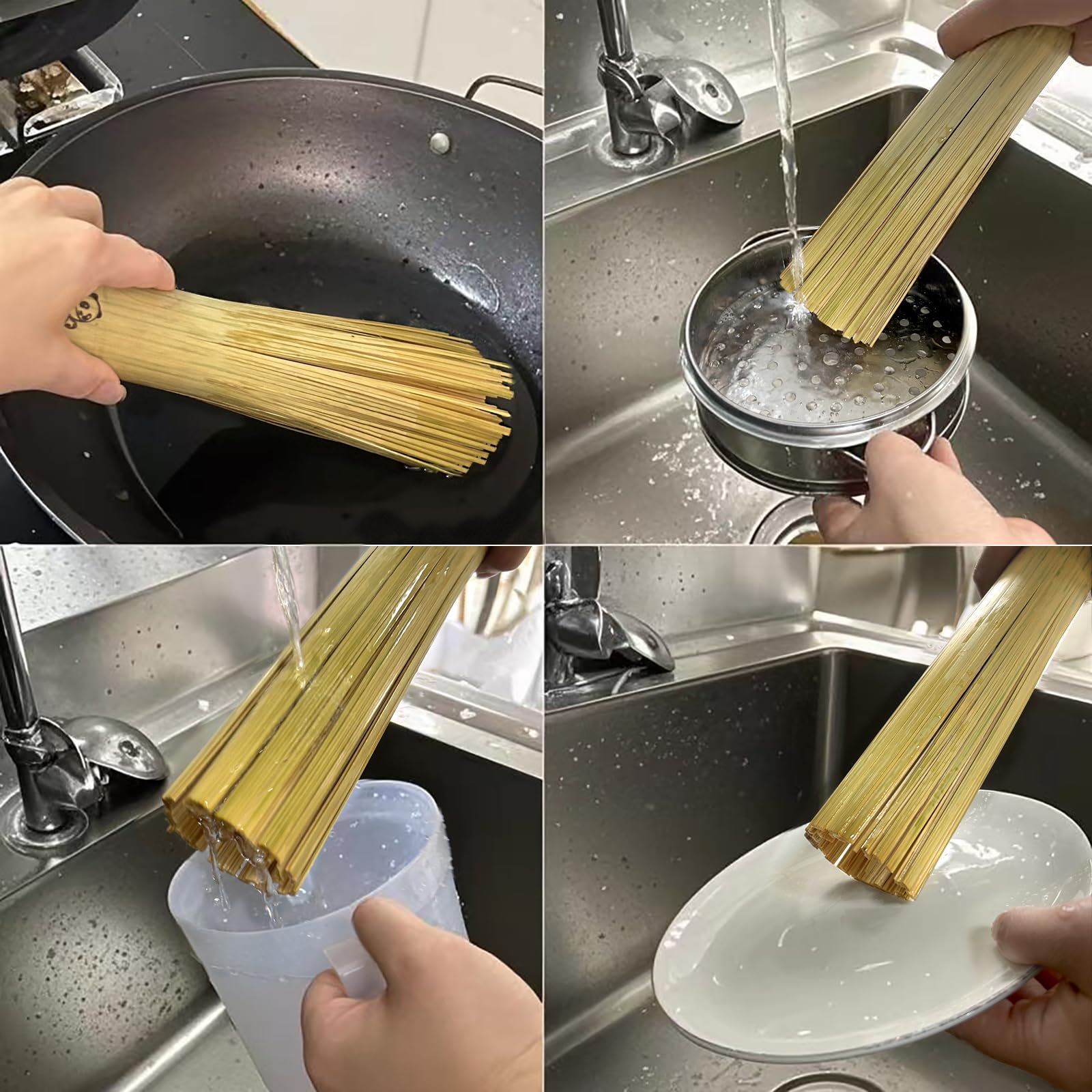 2 Pack Upgraded Bamboo Wok Brush (2 Count)