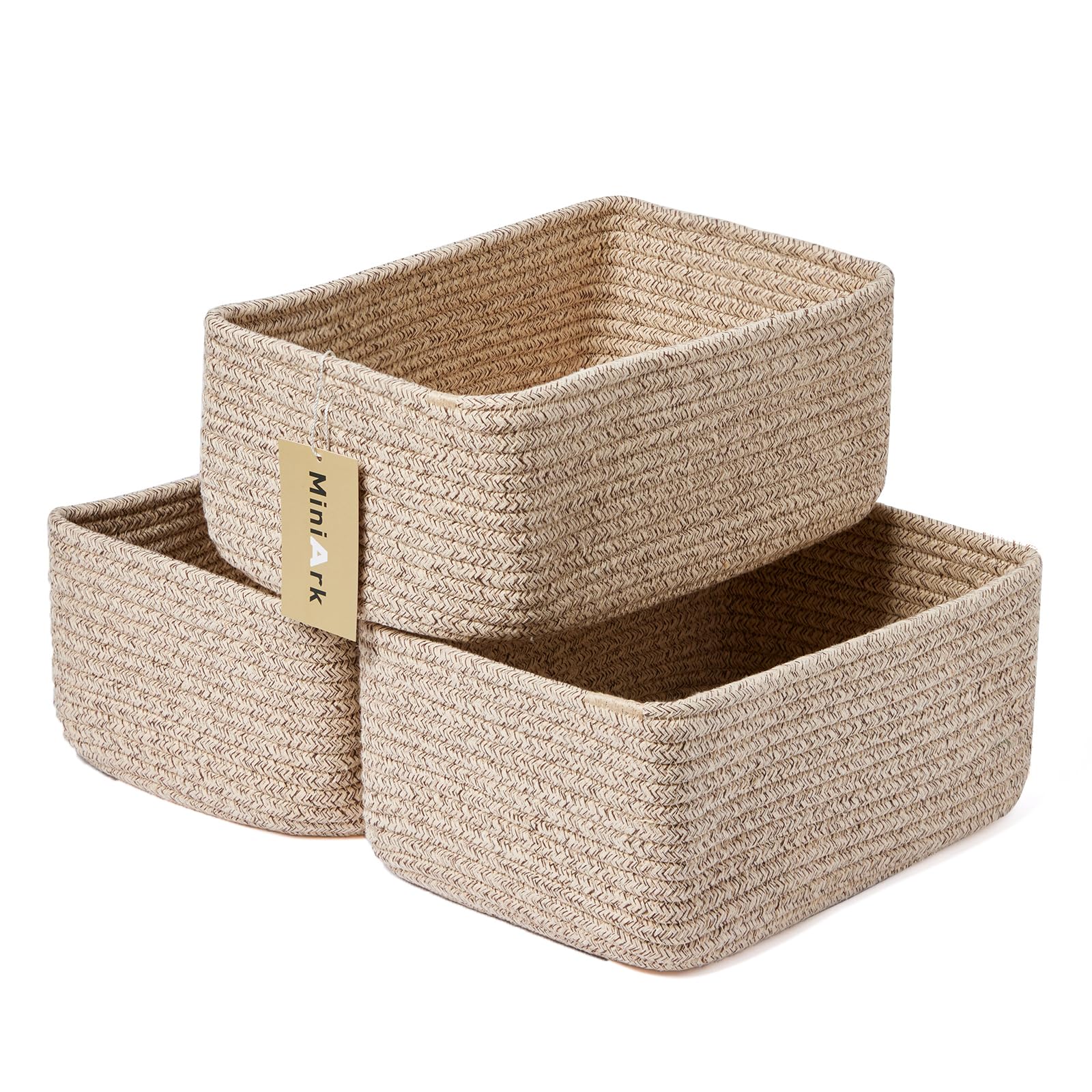Small Storage Baskets for Organizing (3 Count)
