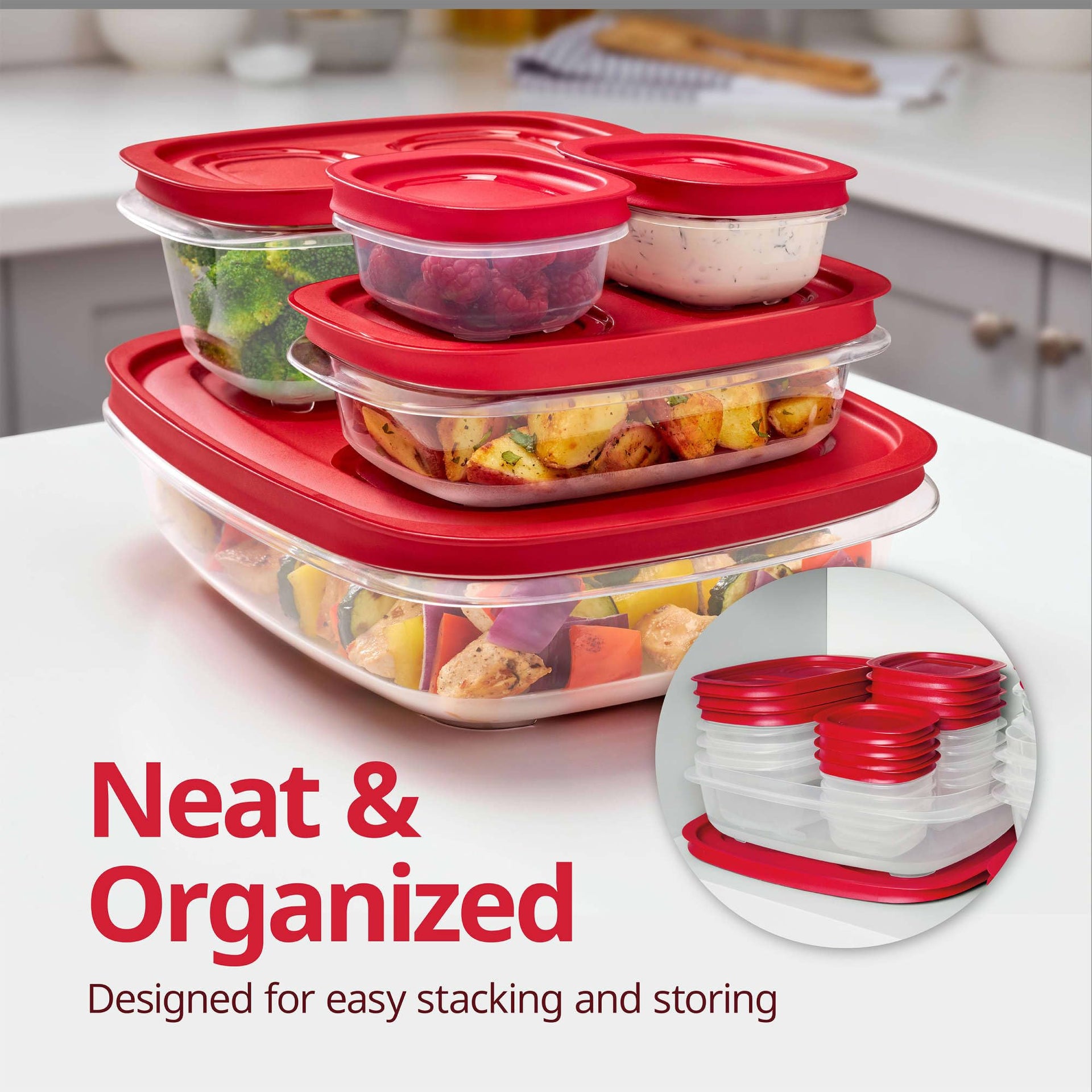EasyStore Rectangle and Square Containers (22 Count)