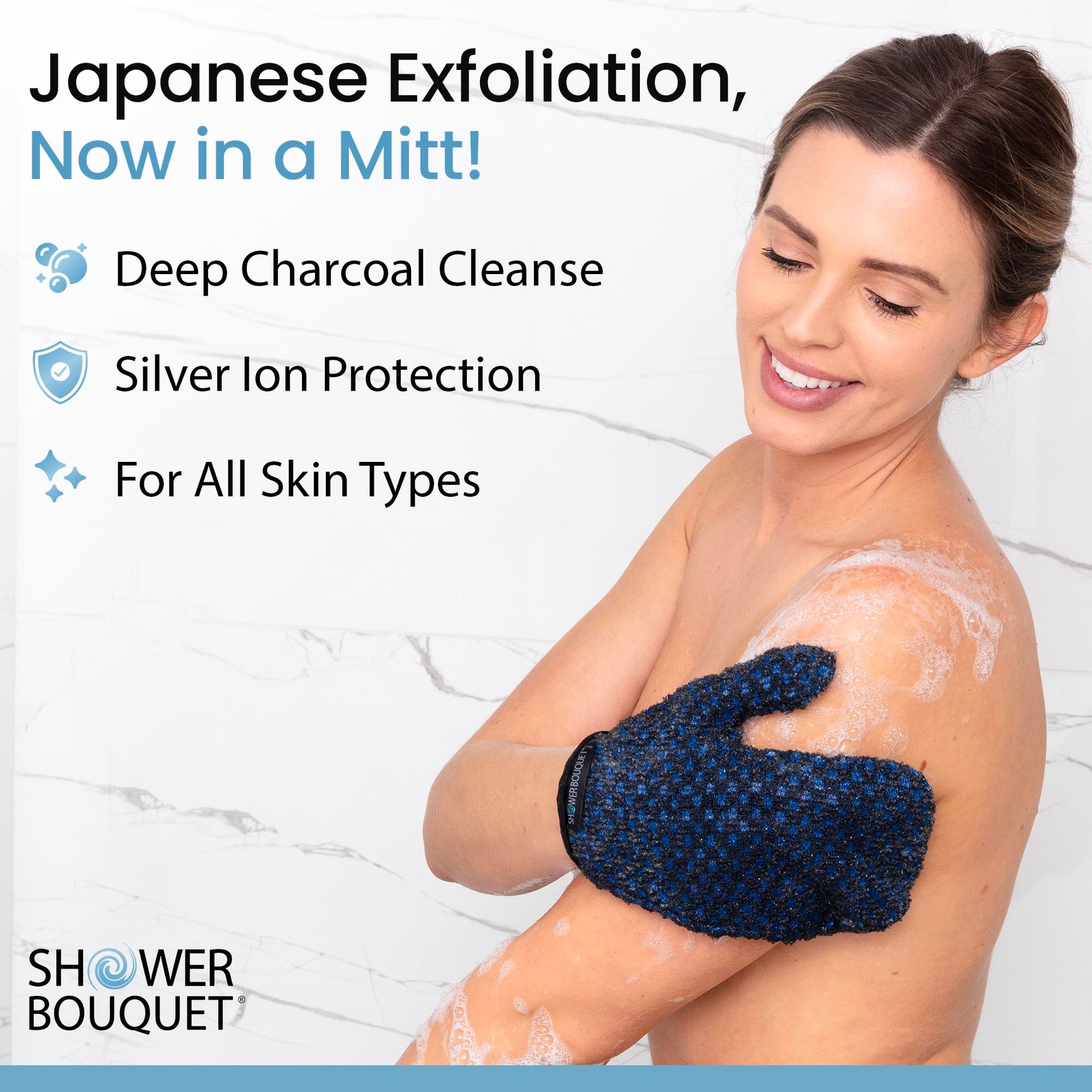 Japanese Exfoliating Mitt for Shower