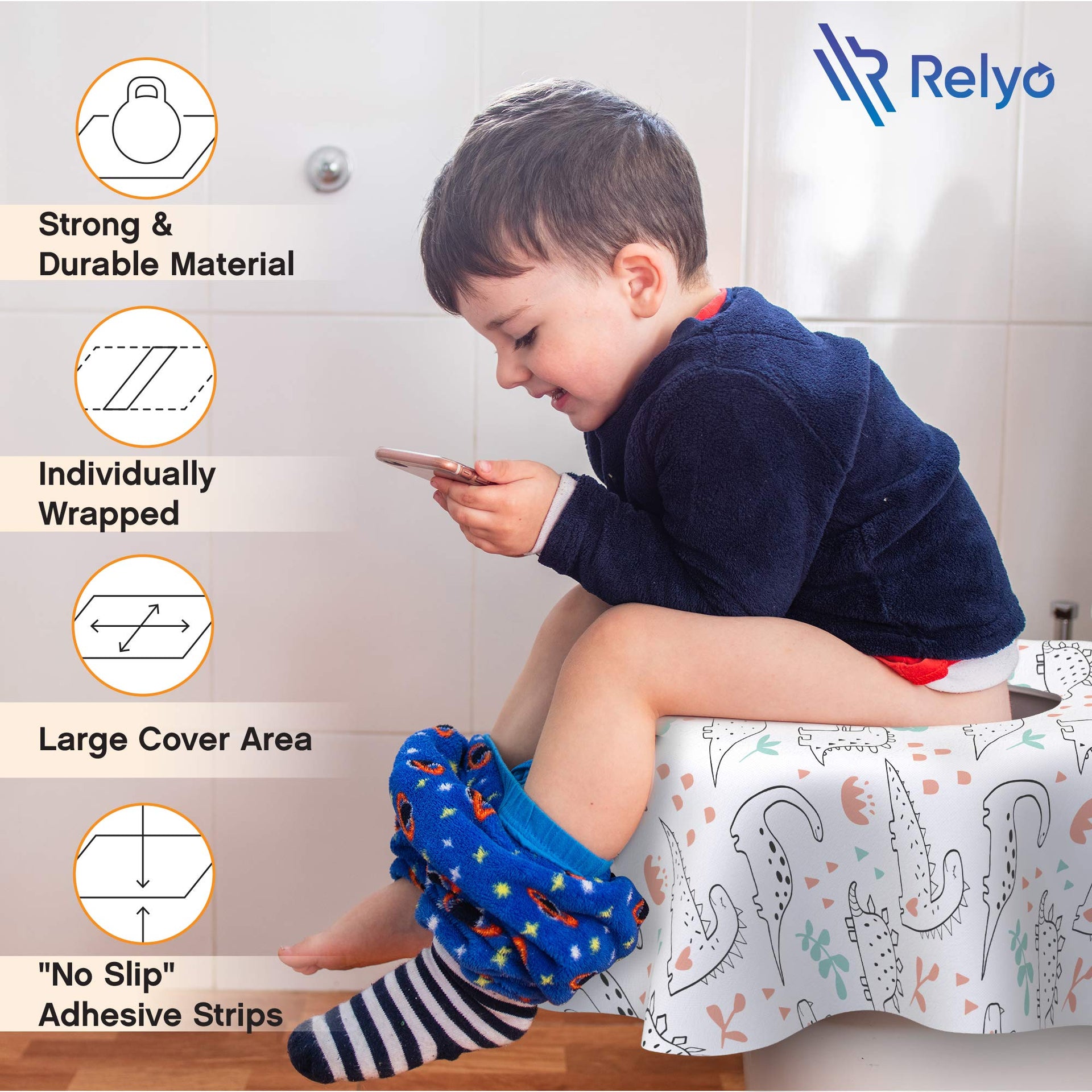 Disposable Toilet Seat Cover for Travel (20 Count)