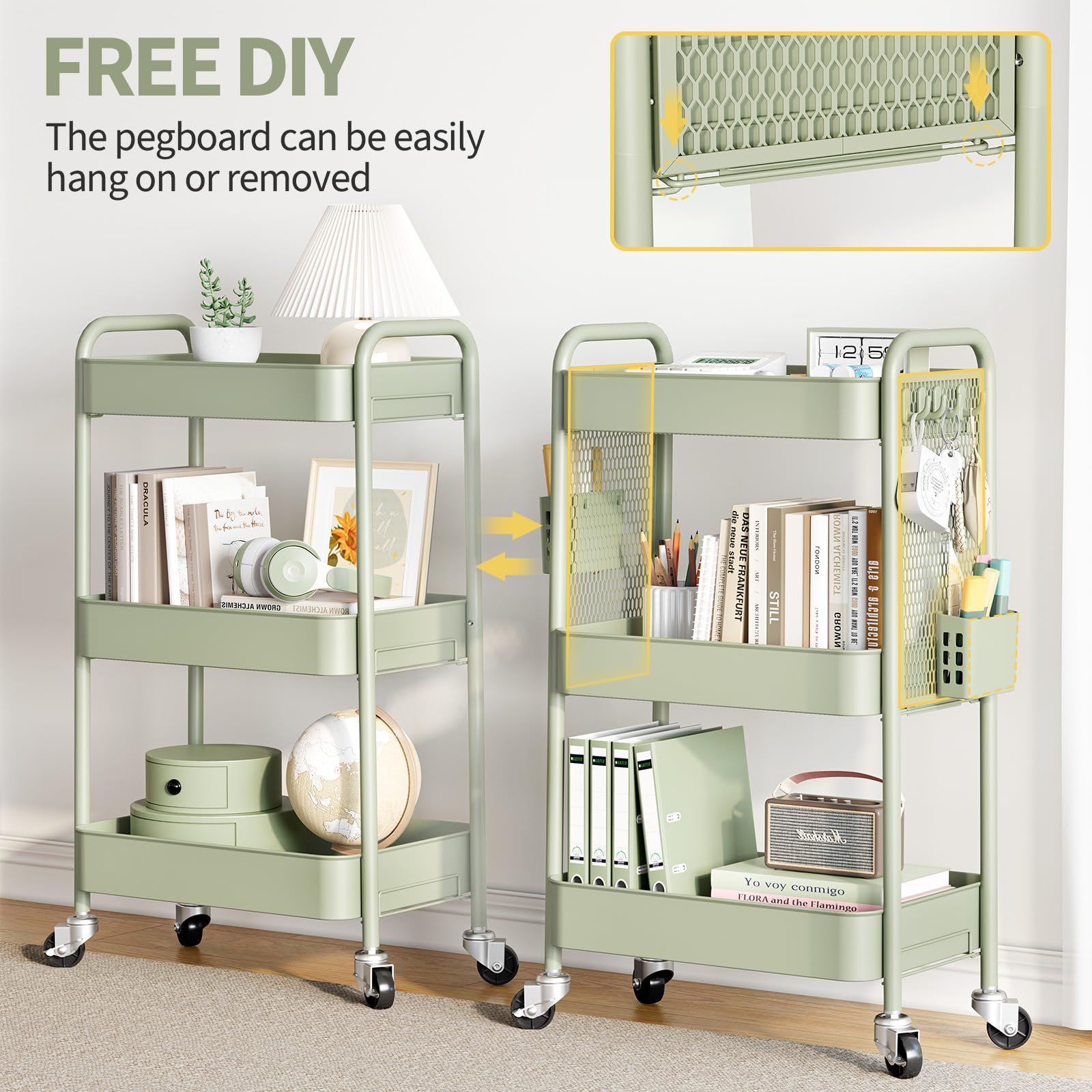 3 Tier Rolling Cart