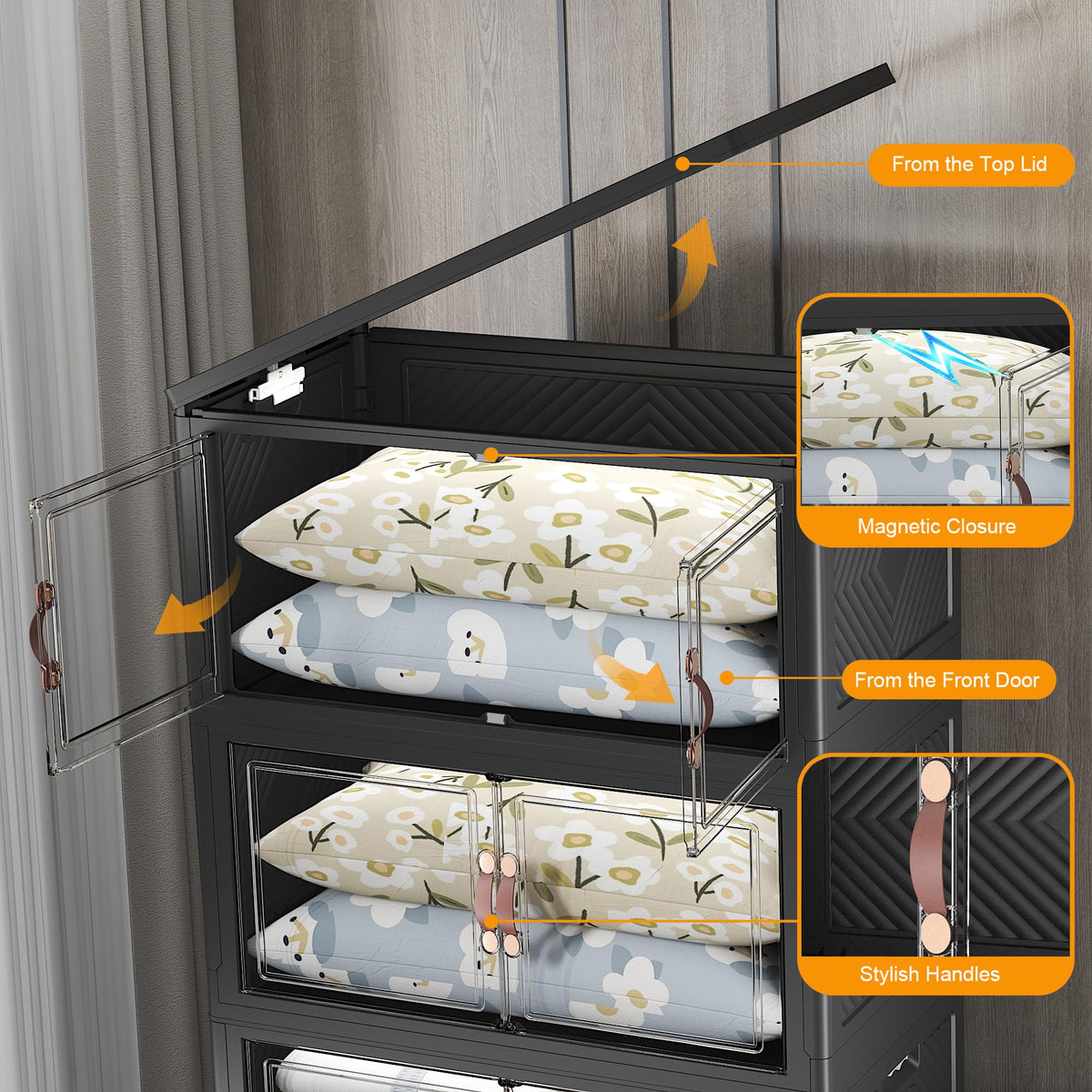 672QT Lockable Plastic Storage Bins