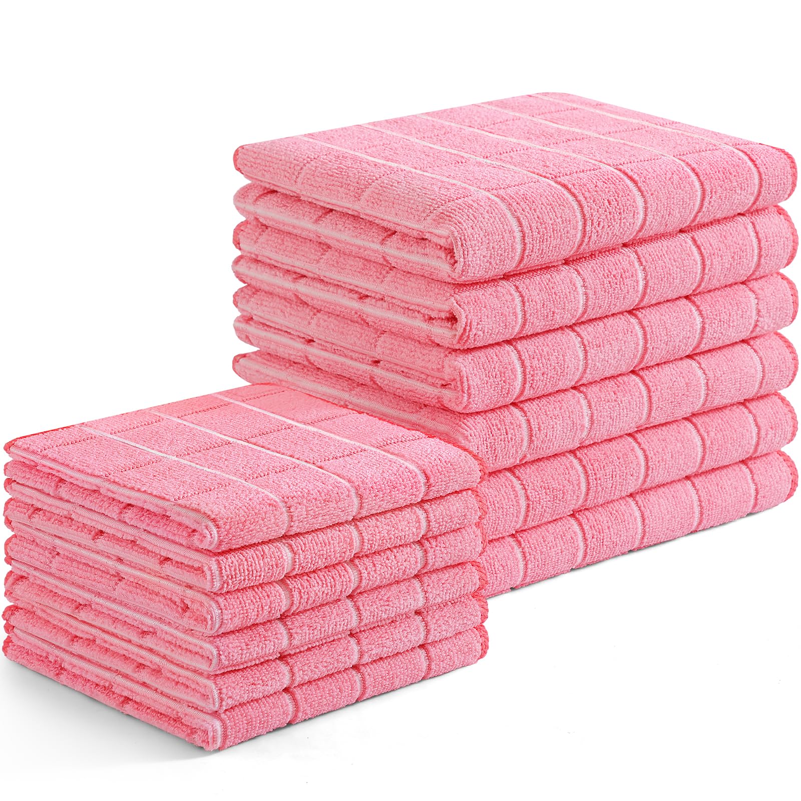 Microfiber Kitchen Towels and Dishcloths Sets (12 Count)