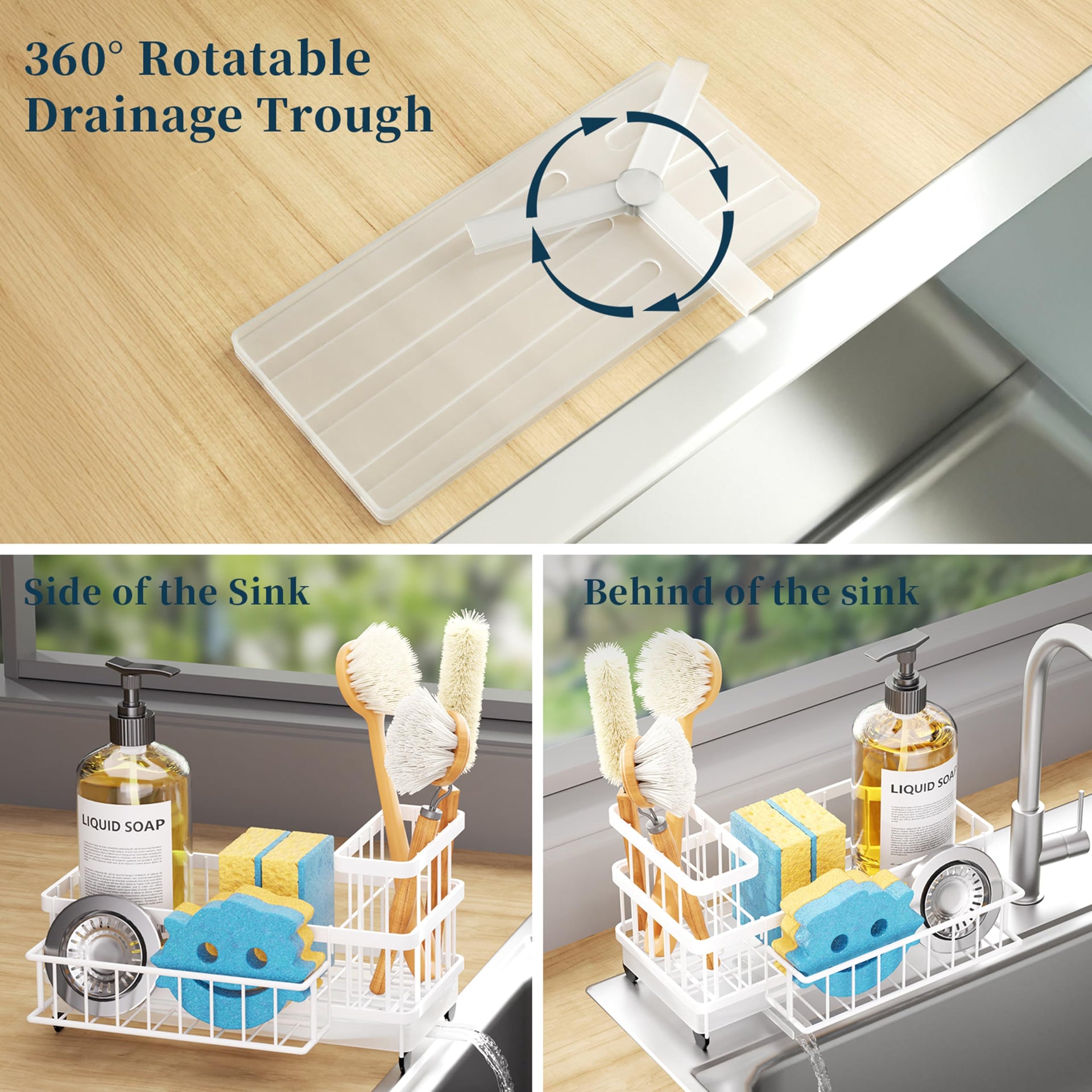Sponge Holder for Kitchen Sink