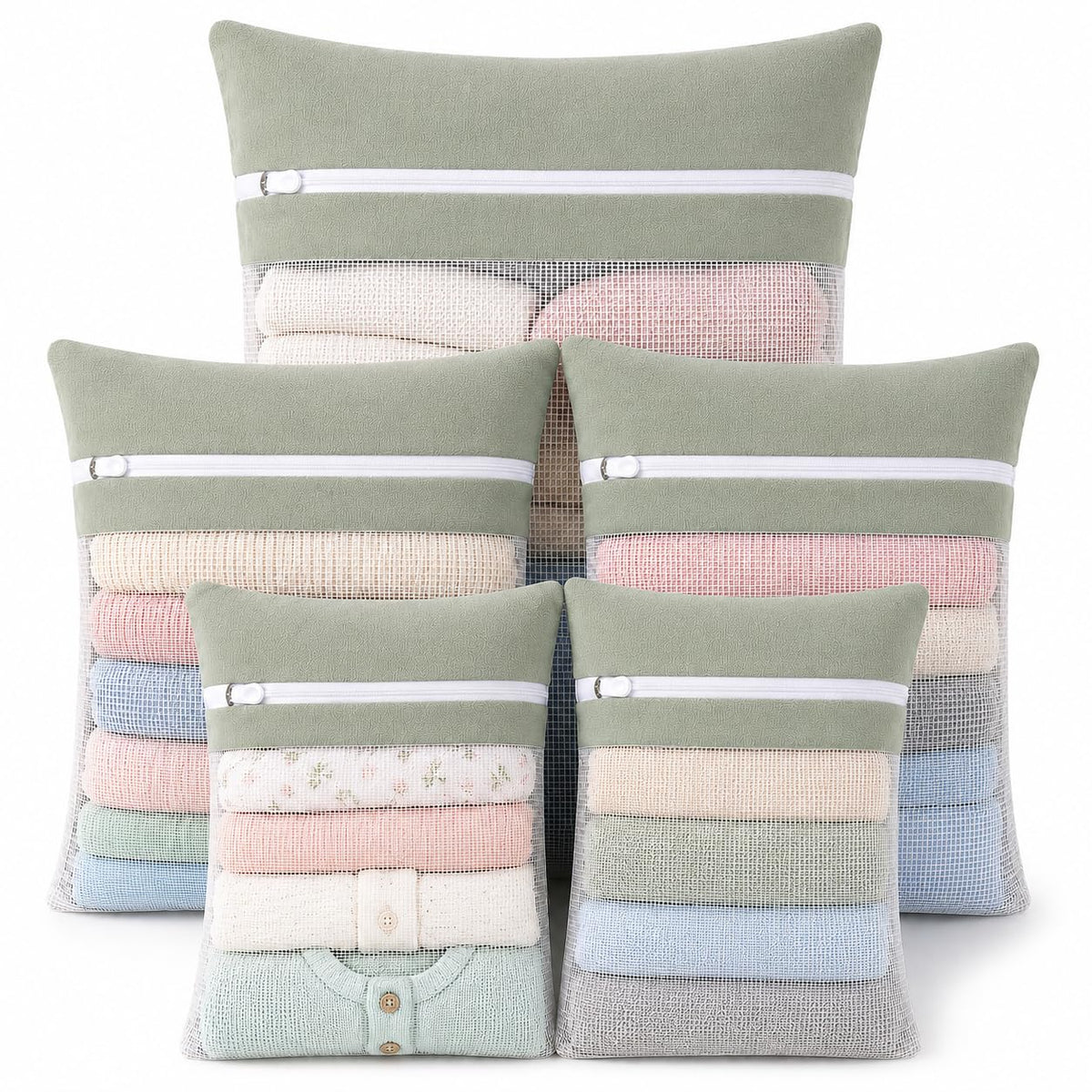 Green 5 piece set in bags (5.99 Count)