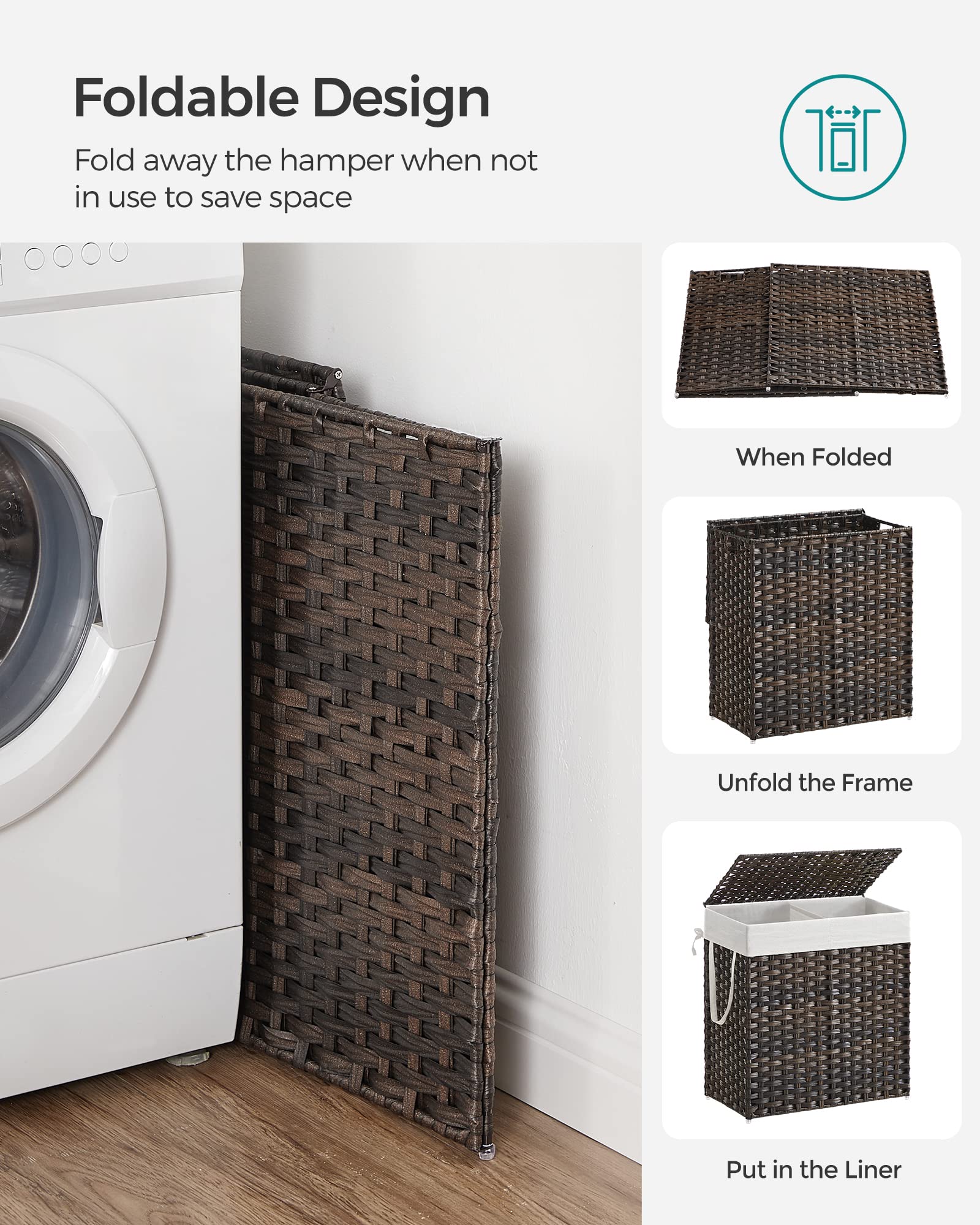 Laundry Hamper with Lid - ModHome Supplies