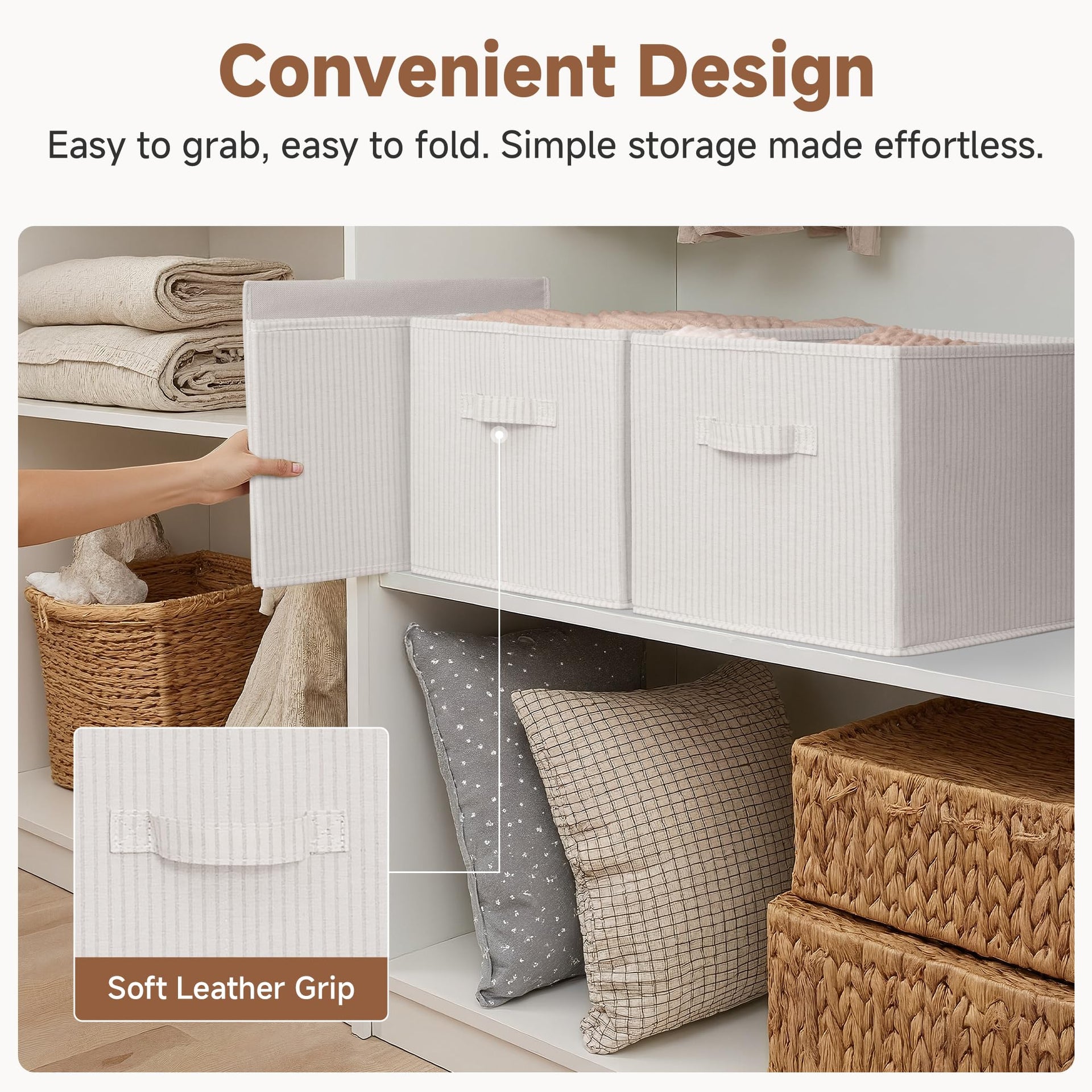 Shelf Organizer Bins (3 Count)
