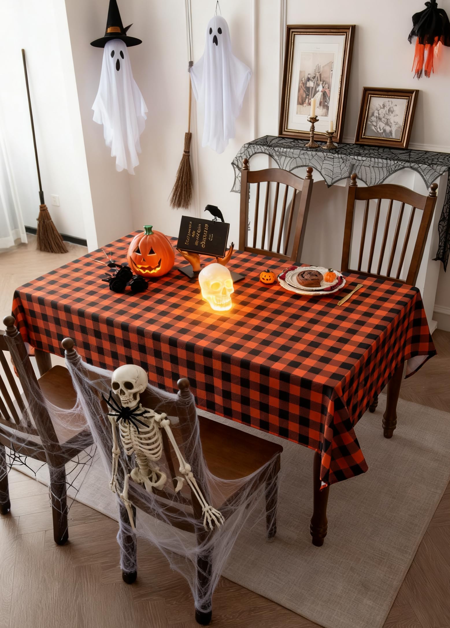 Gingham Plaid Tablecloth