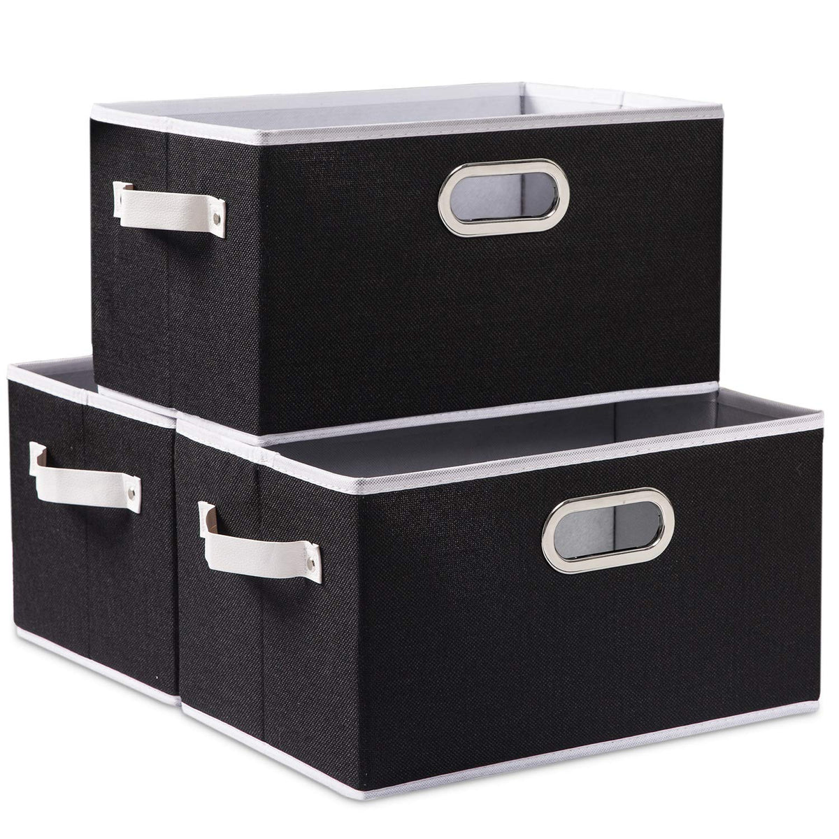 Fodable Storage Bins for Closet [3 (3 Count)