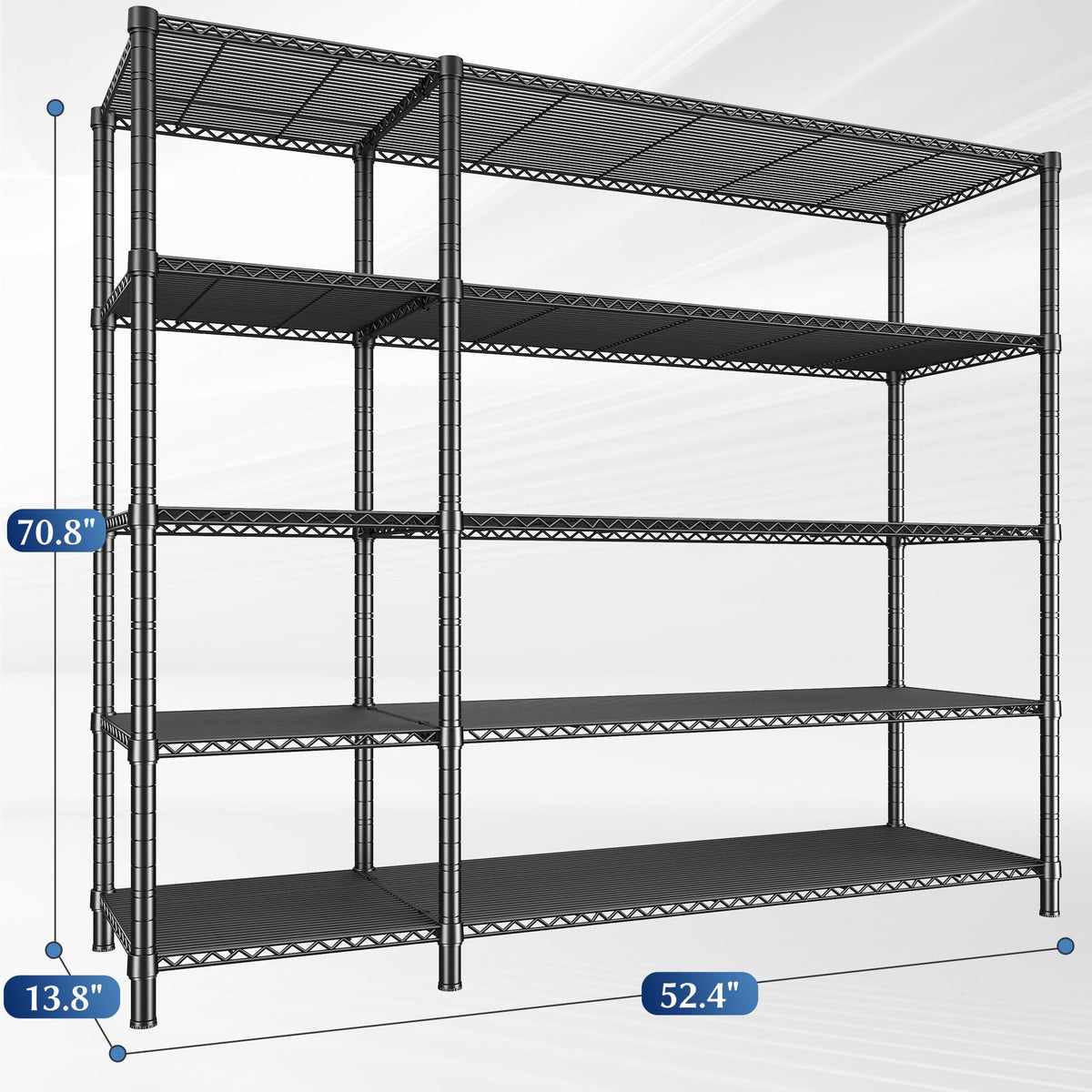 52.36" W Storage Shelves (5 Count)