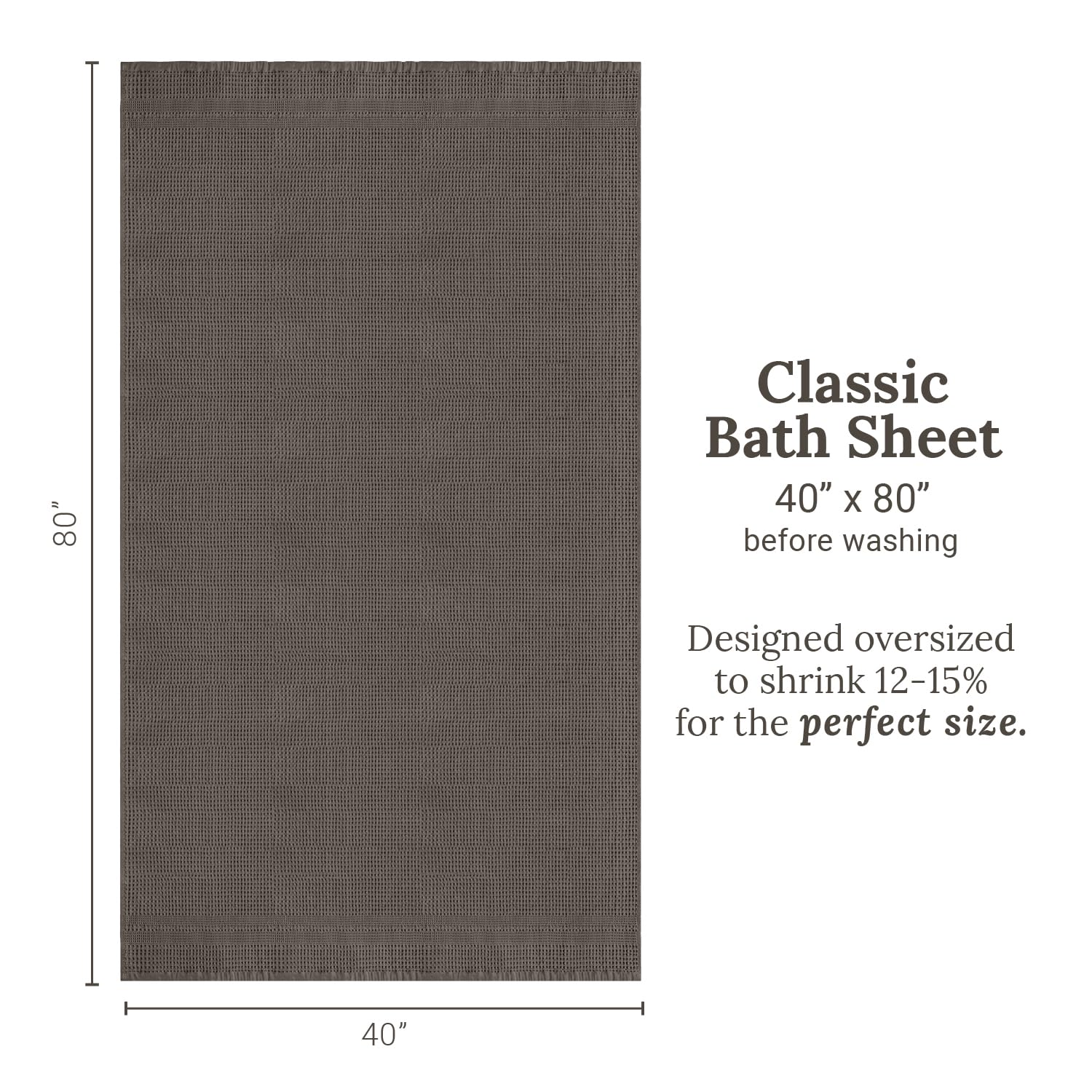 Waffle Bath Sheet Large Bath Towels Quick Dry Thin Body Towels (2 Count)