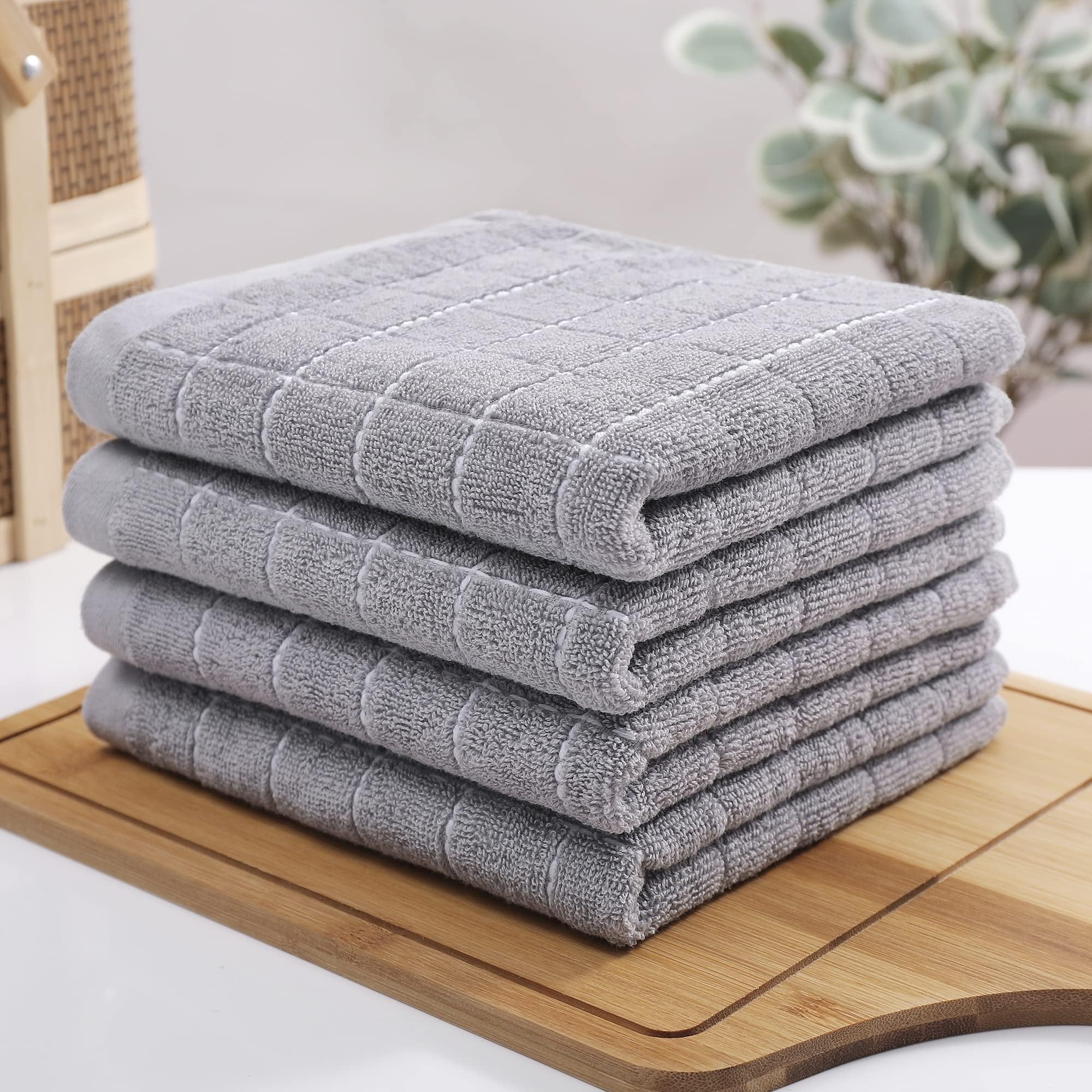 100% Cotton Terry Kitchen Towels (6 Count)
