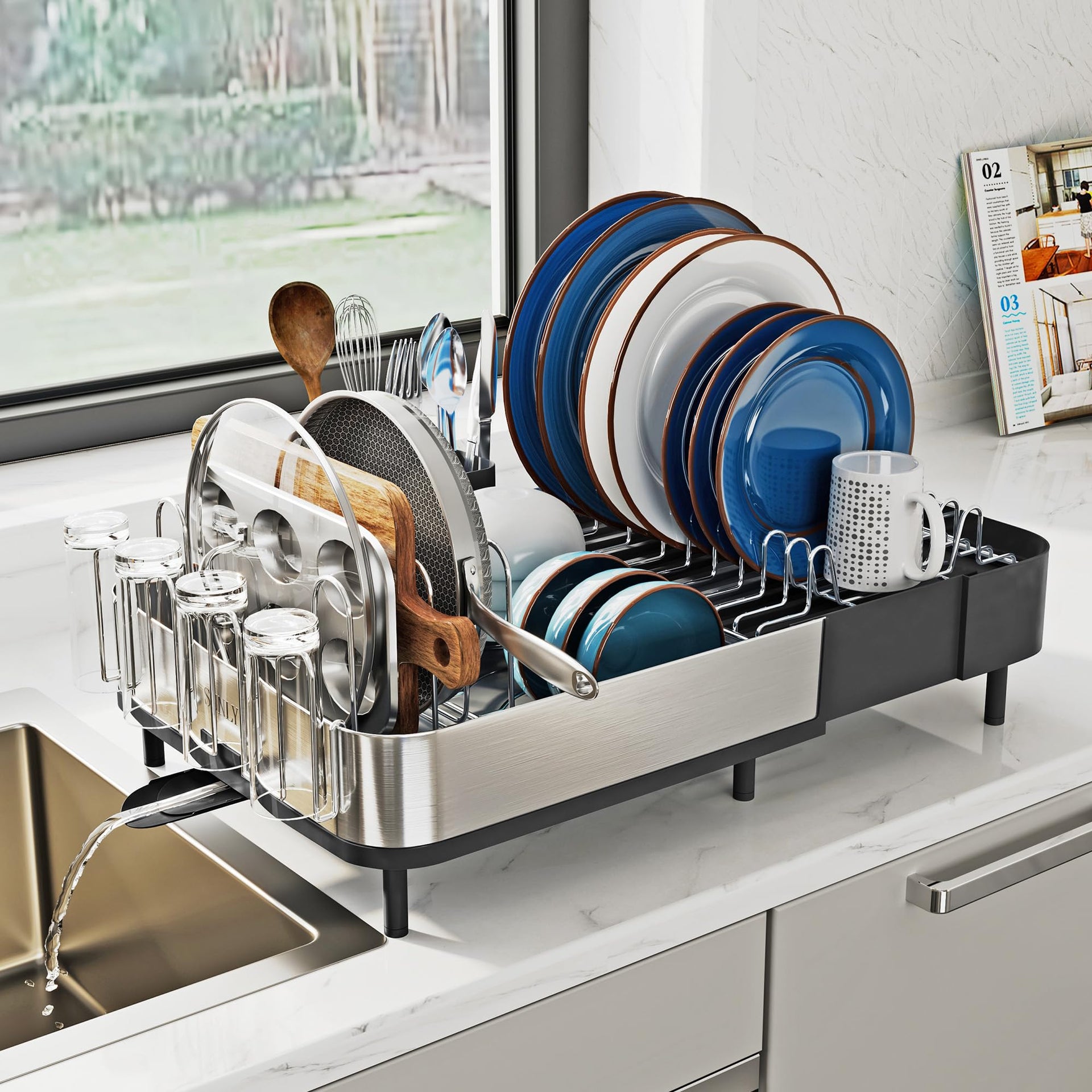 Expandable Dish Drying Rack
