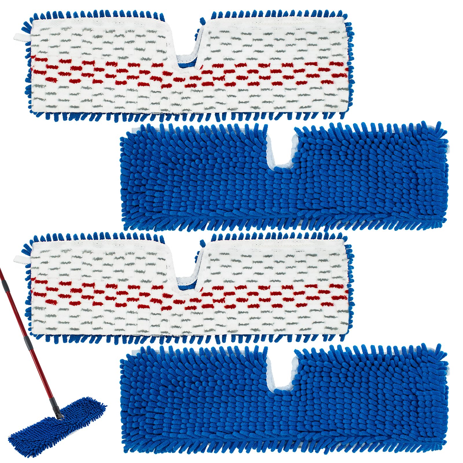 4 Pack Mop Replace Head for Ocedar Hardwood Floor'n More 3 (4 Count)
