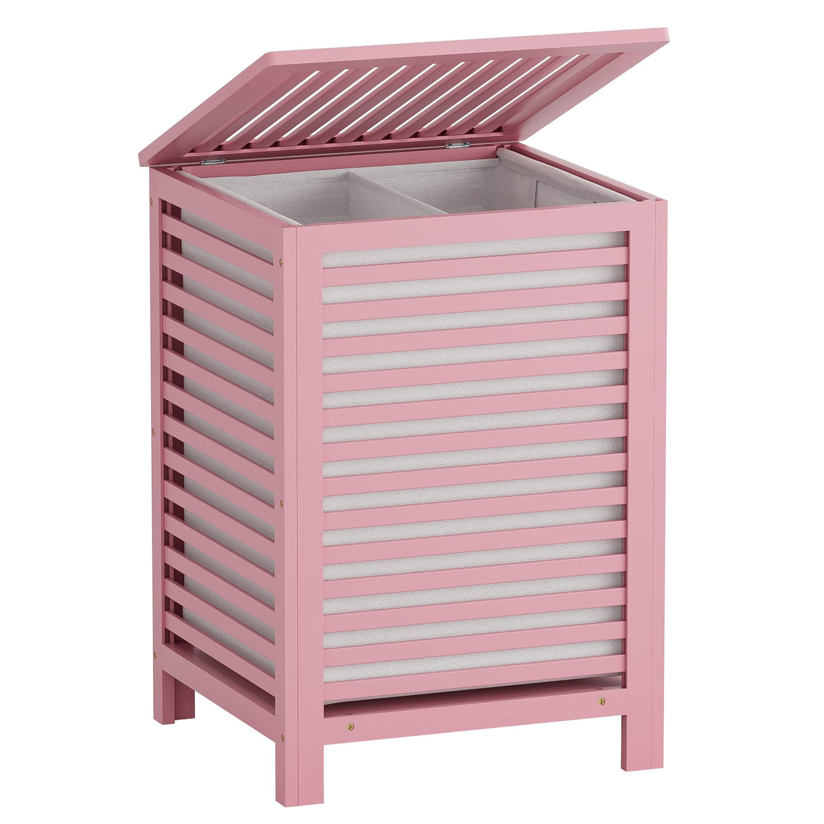 Double Laundry Hamper with Lid