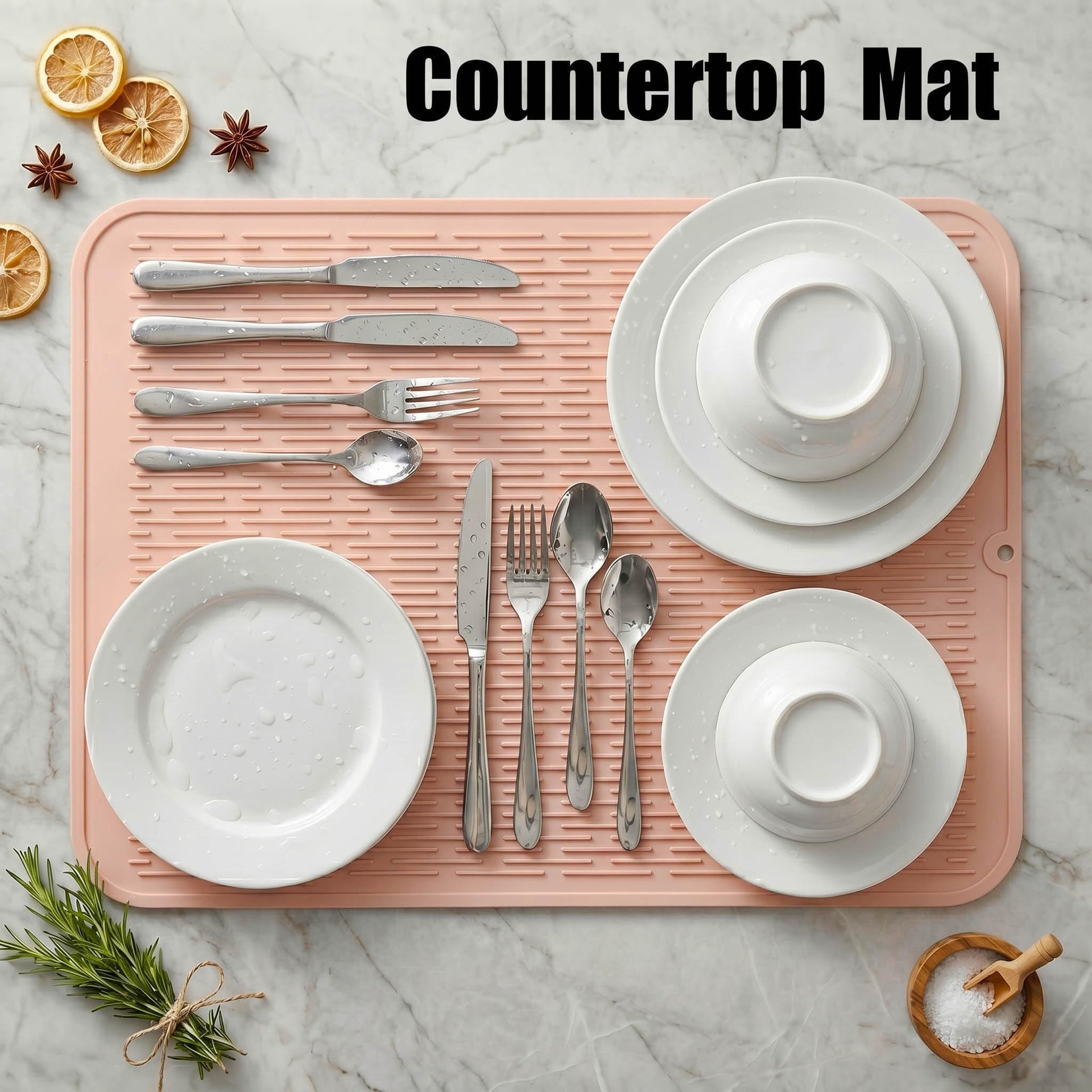 Silicone Dish Drying Mat for Multiple Usage