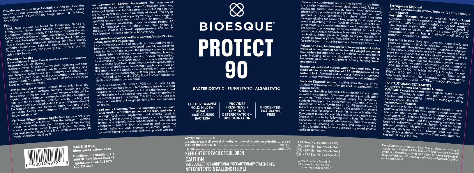 Protect 90 Bacteriostatic (640 Fl Oz)