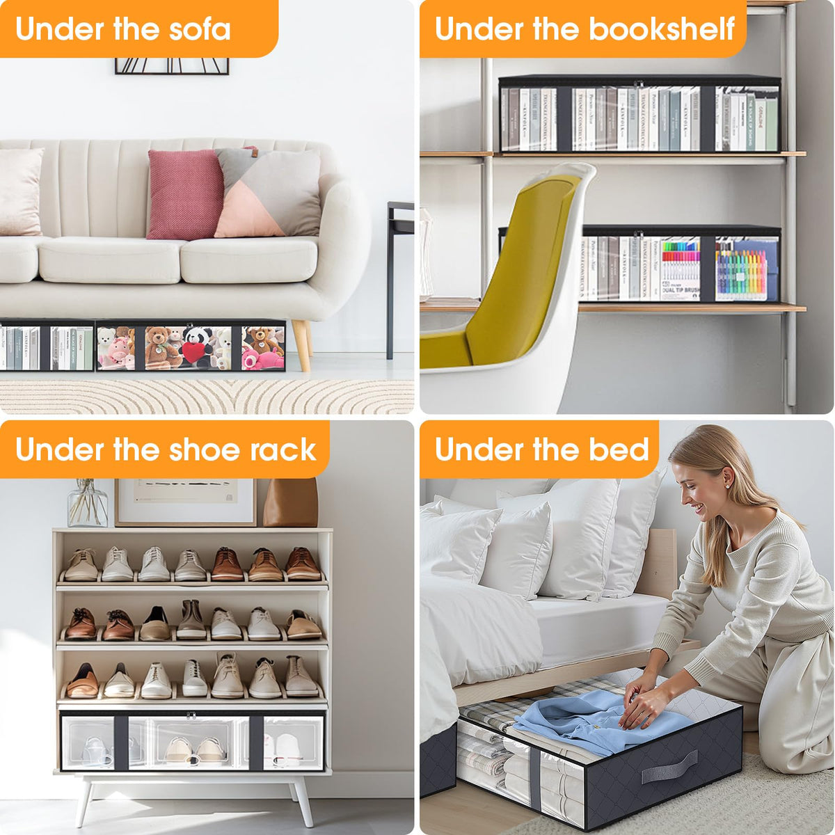 Under Bed Storage Bags (4 Count)