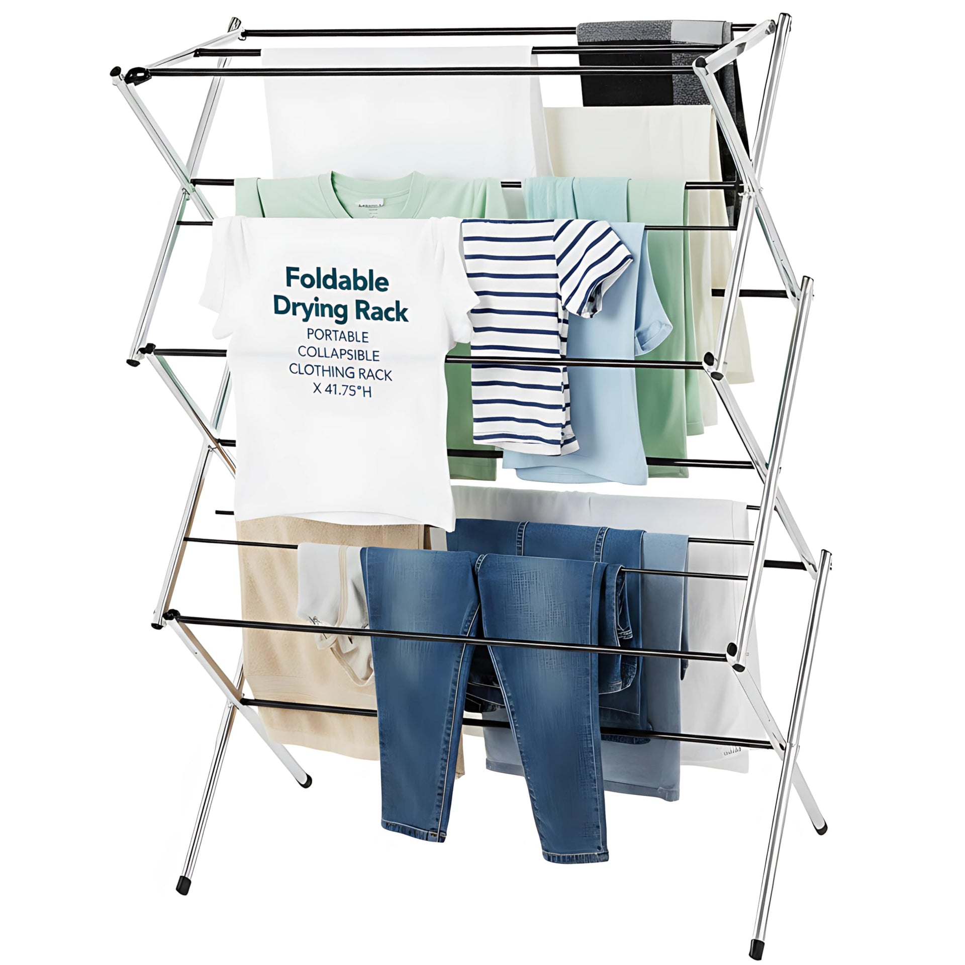 Portable Collapsible Clothing Dryer Rack