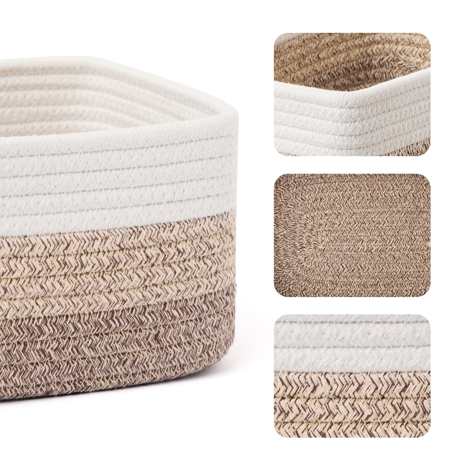 Small Storage Baskets for Organizing (3 Count)