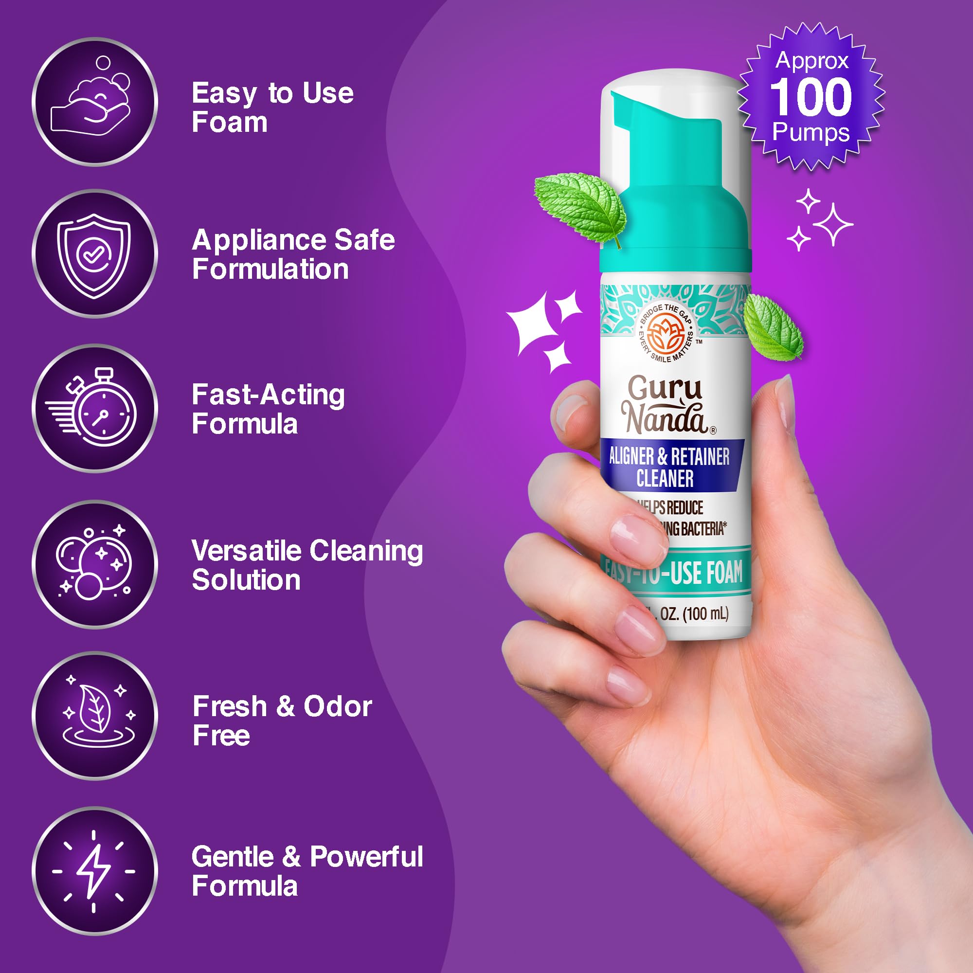 Aligner & Retainer Cleaner Foam (3.38 Ounce)
