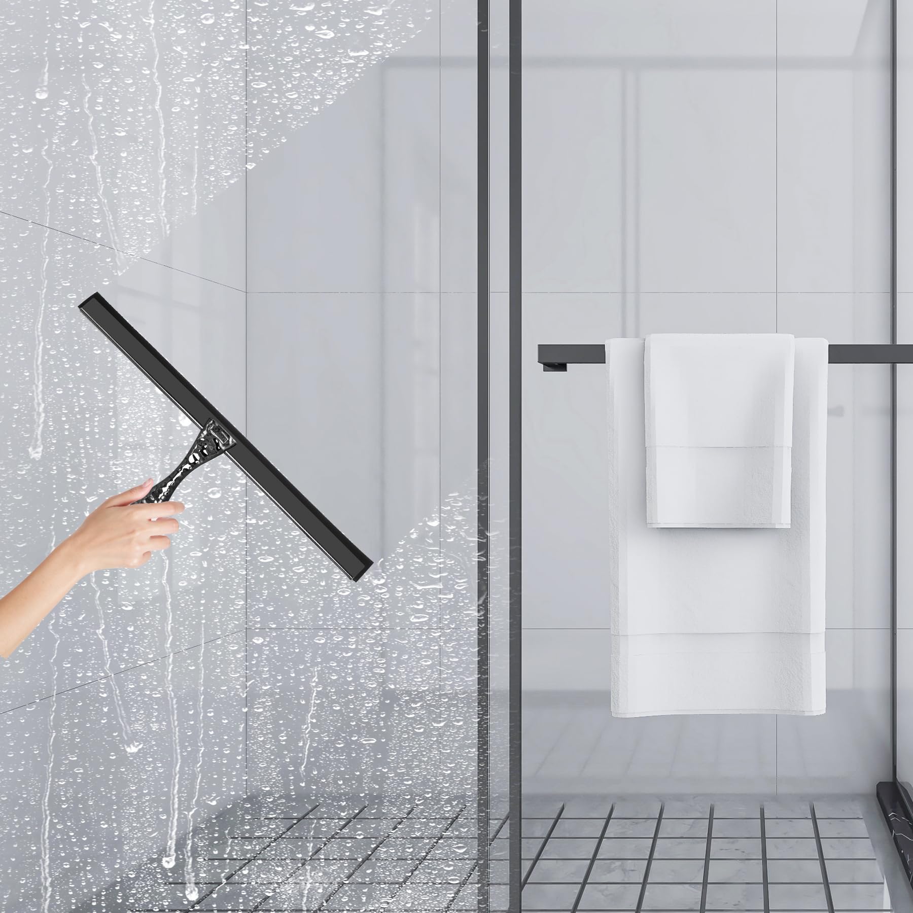 All Purpose Silicone Shower Squeegee for Shower Glass Door