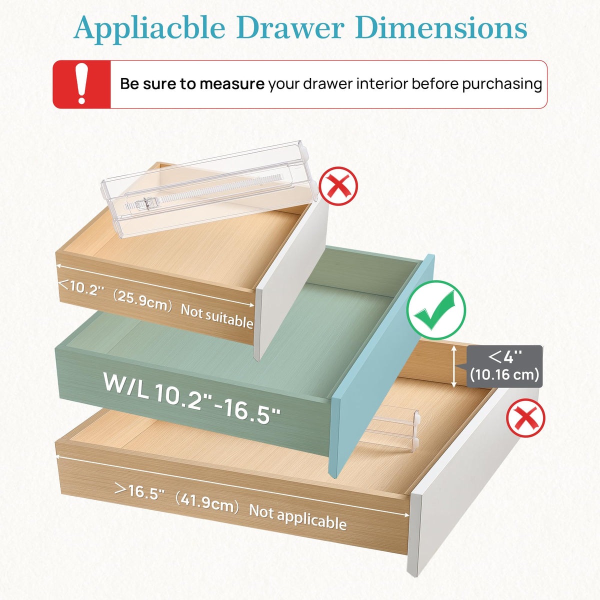 14 Pack Drawer Dividers for Clothes (14 Count)