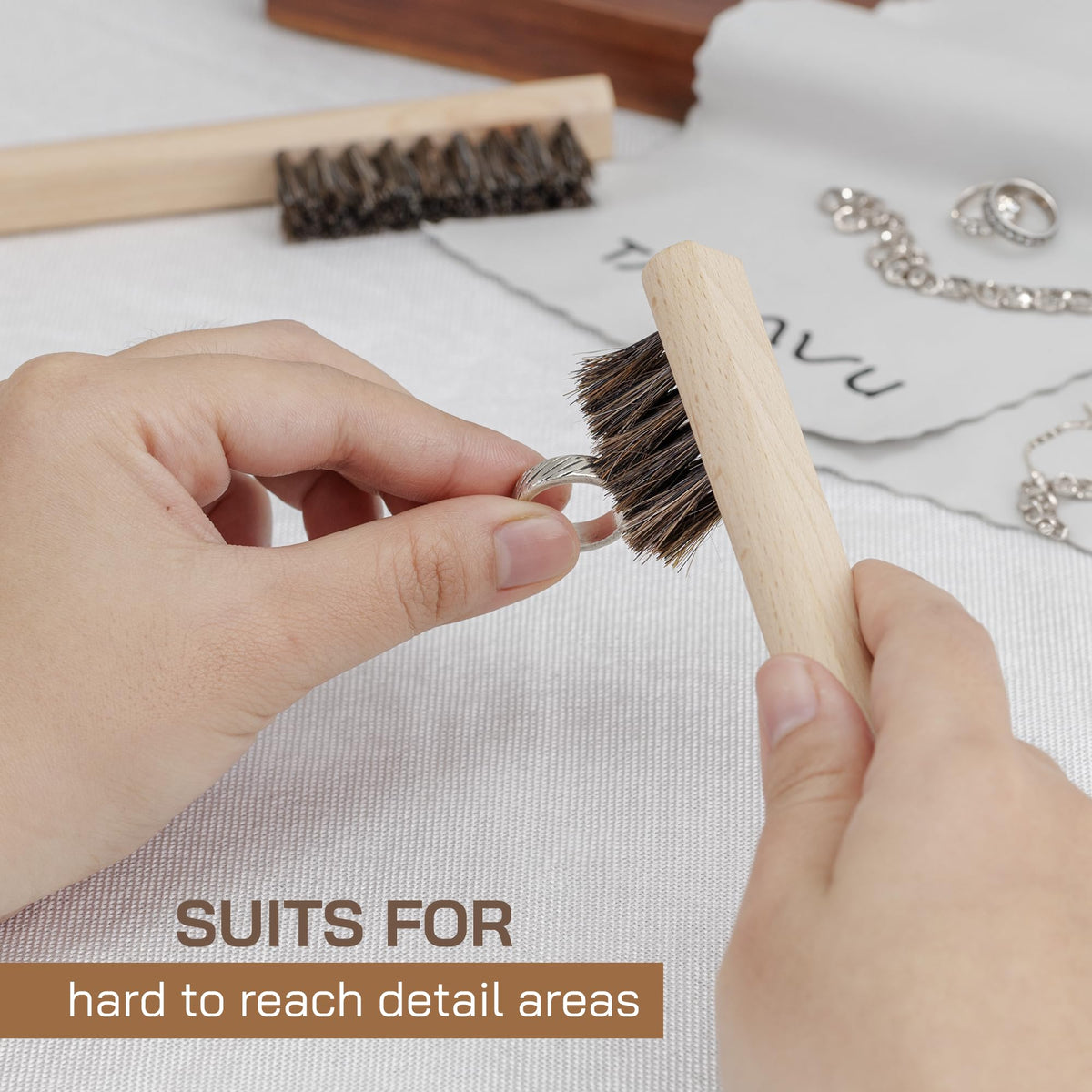 Silver Cleaning Brush Set (3 Count)