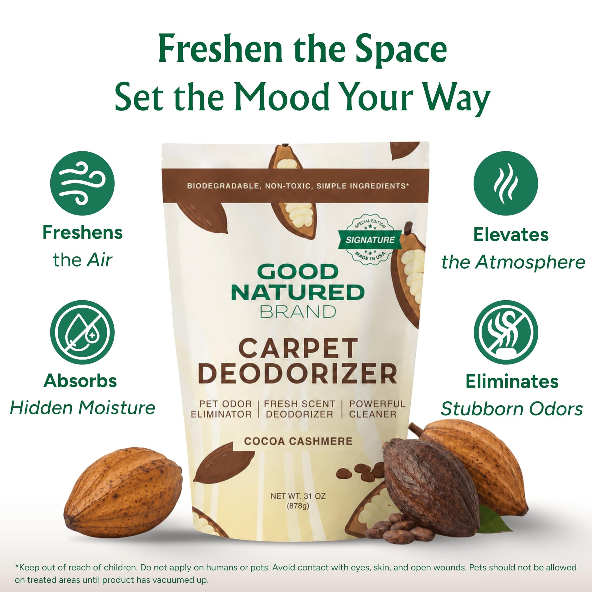 Carpet Deodorizer & Freshener Powder (31 Ounce)