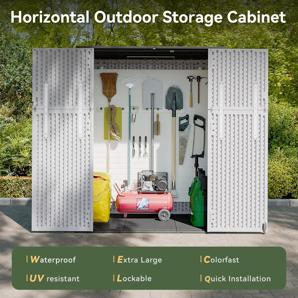 Horizontal Storage Sheds 61 Cu.ft