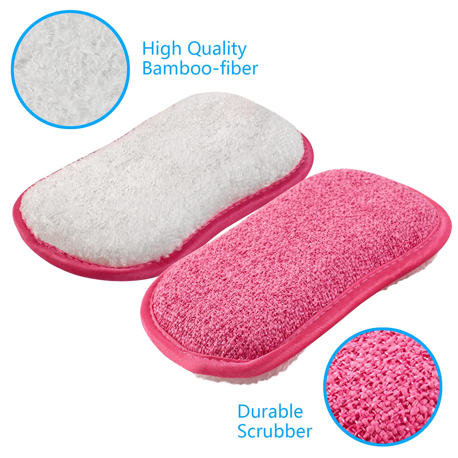 Kitchen Dish Sponge Scrubber Non Scratch (5 Count)