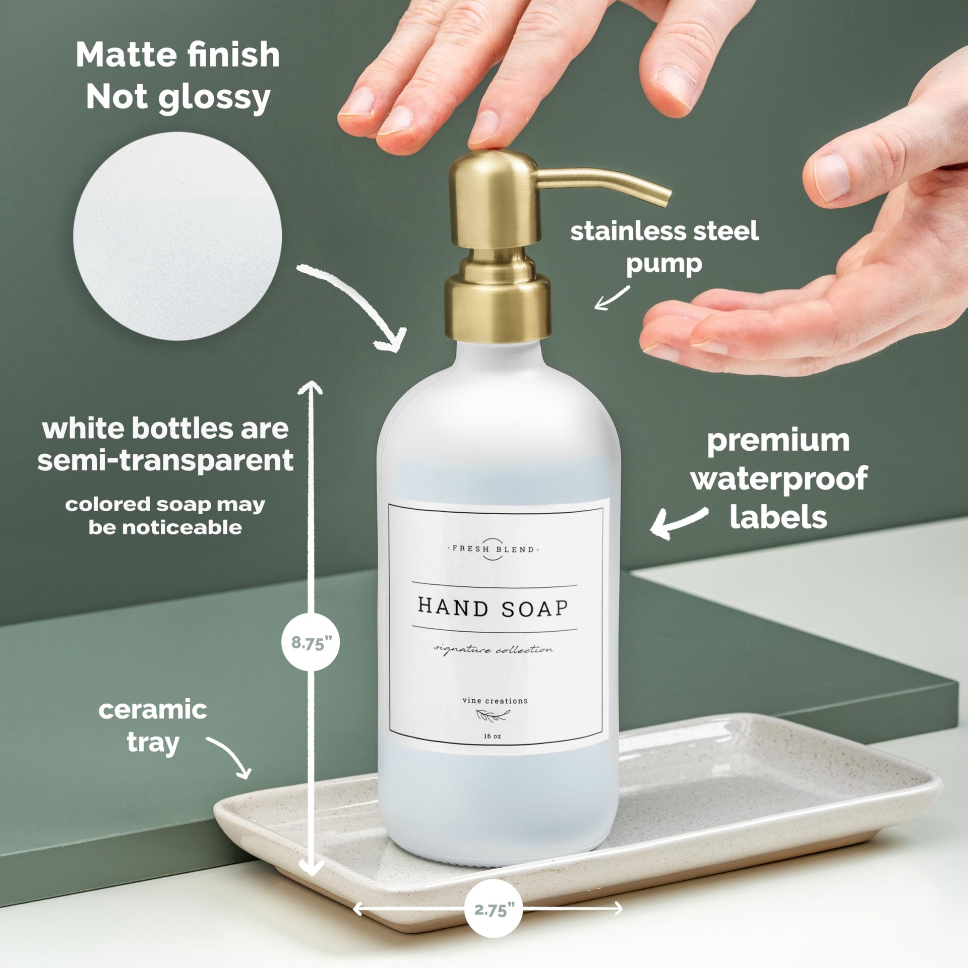 Glass Soap Dispenser