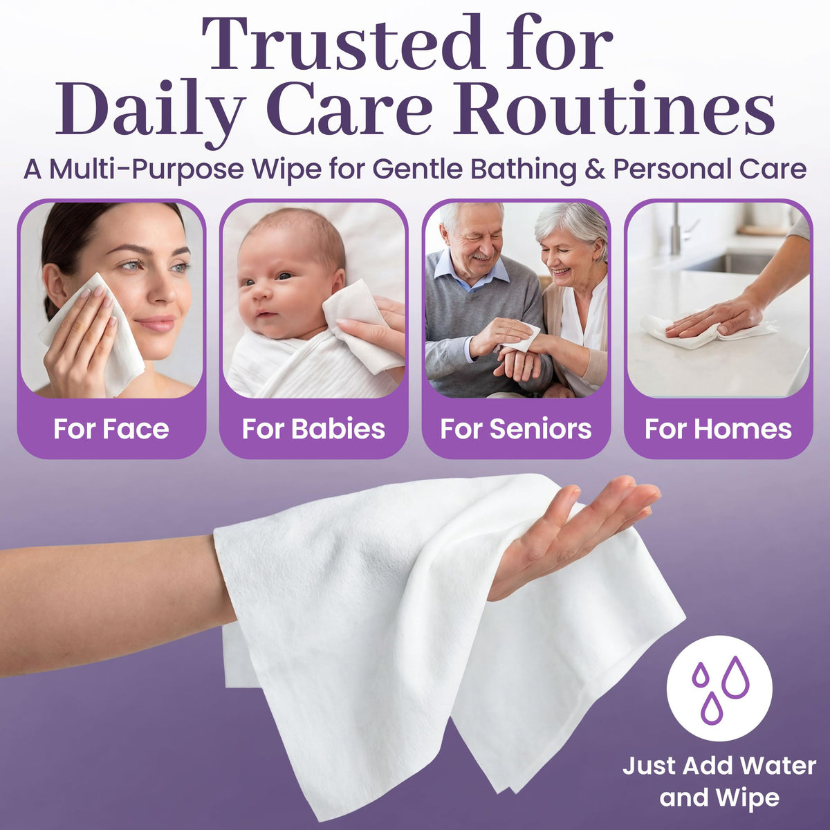 Disposable Dry Wipes (50 Count) - ModHome Supplies