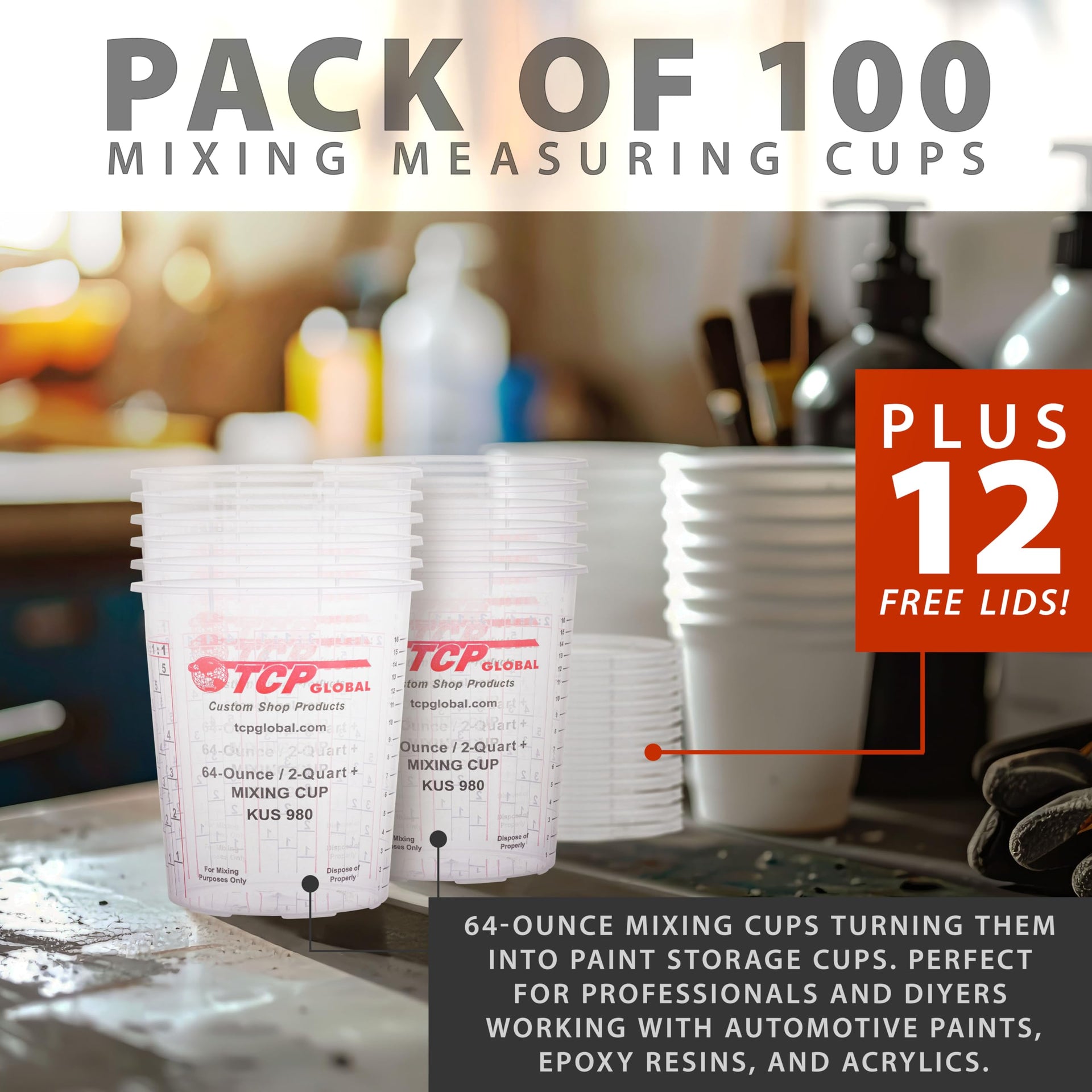 Paint Mixing Cups (100 Count)