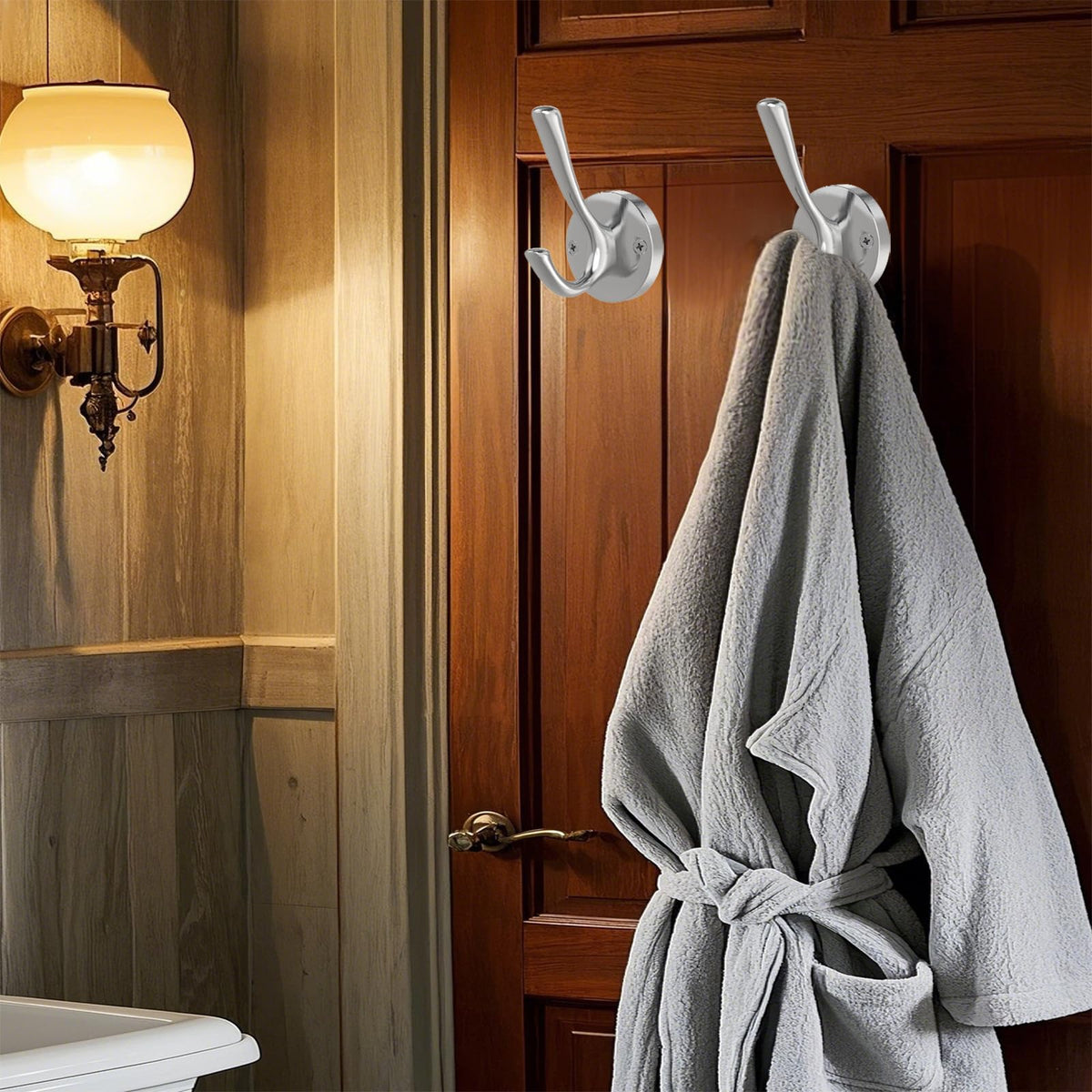 Brushed Nickel Wall Hooks Towel Hooks