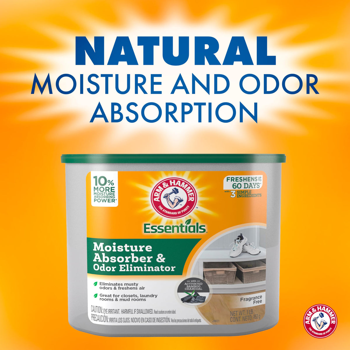 Essentials Disposable Moisture Absorber and Odor Eliminator Tub (48 Ounce)