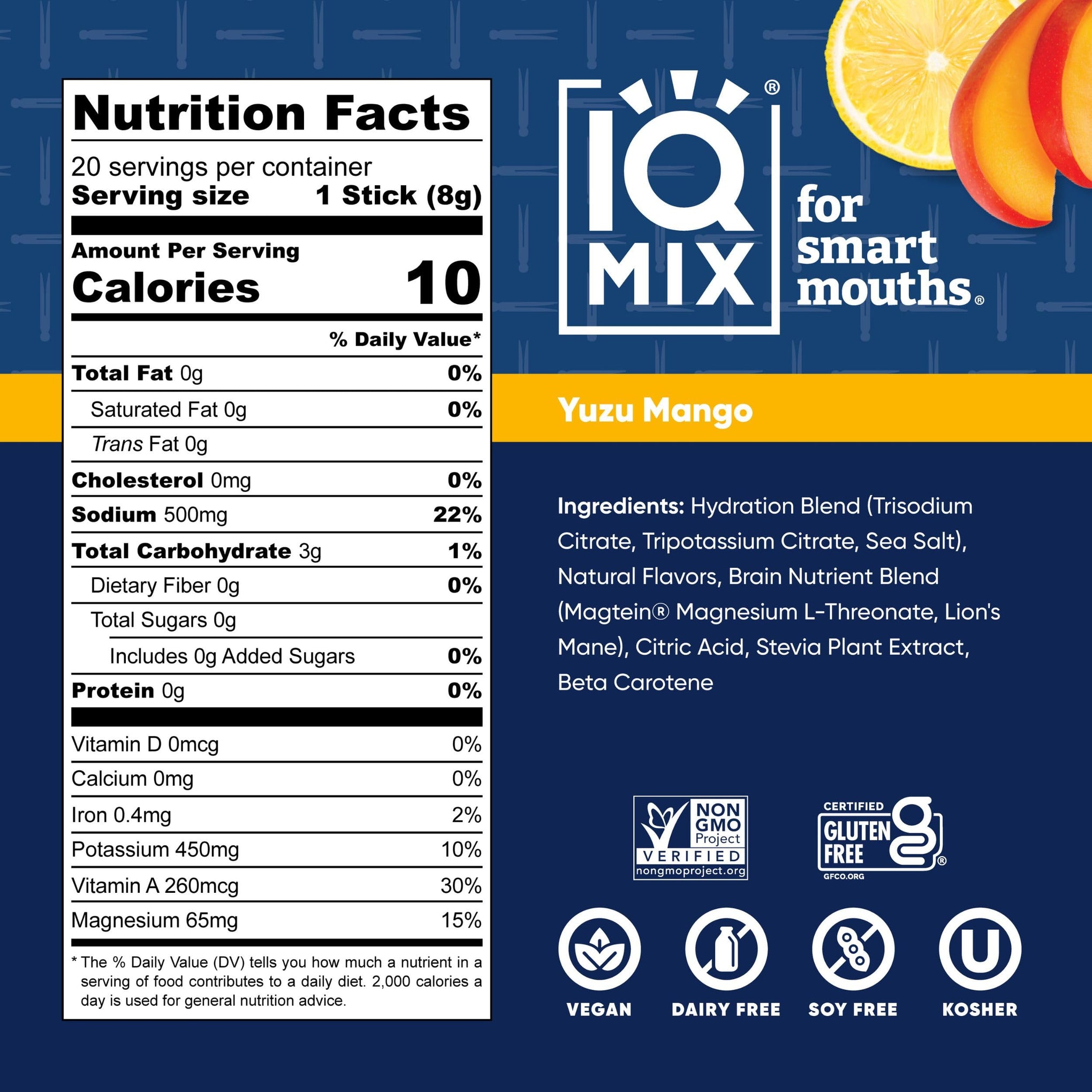 IQMIX Hydration Electrolytes Powder Packets (20 Count)