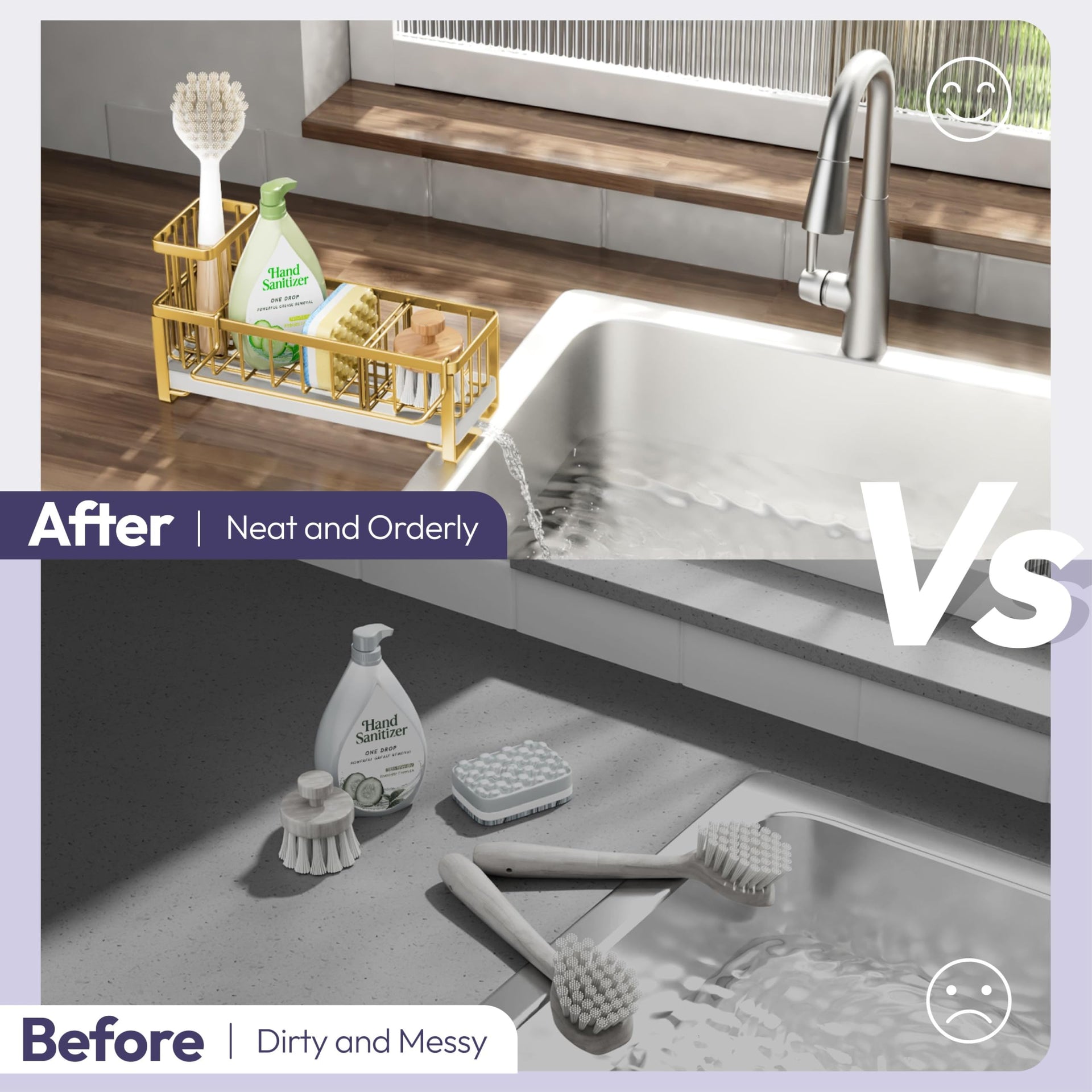 Sponge Holder for Kitchen Sink
