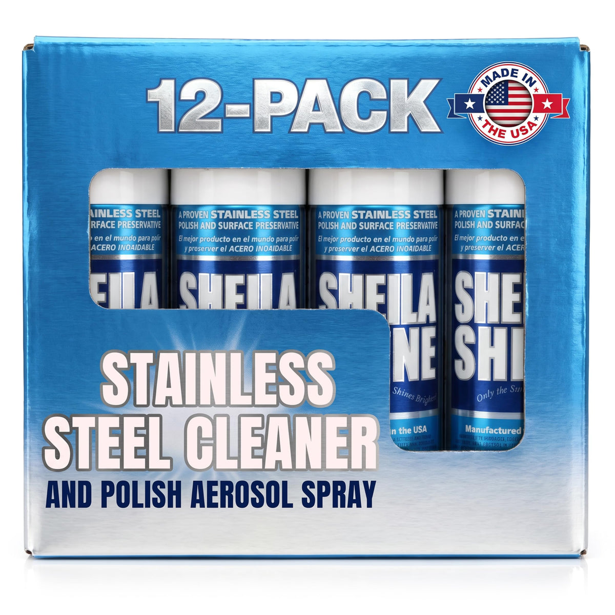 12 x 10oz Stainless Steel Cleaner and Polish (120 Ounce)