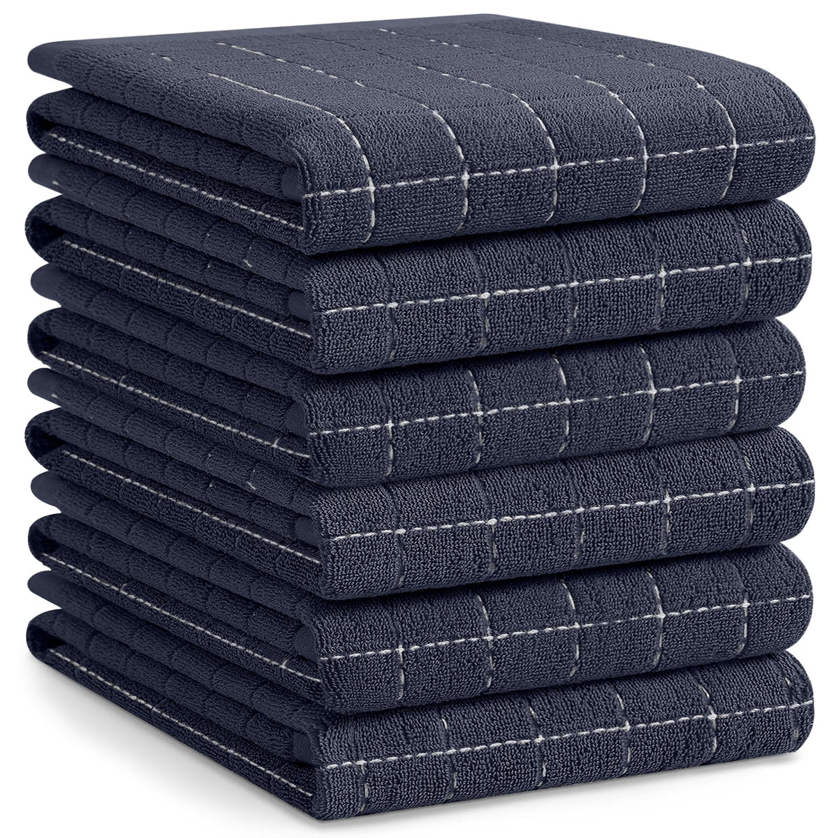 100% Cotton Terry Kitchen Towels (6 Count)