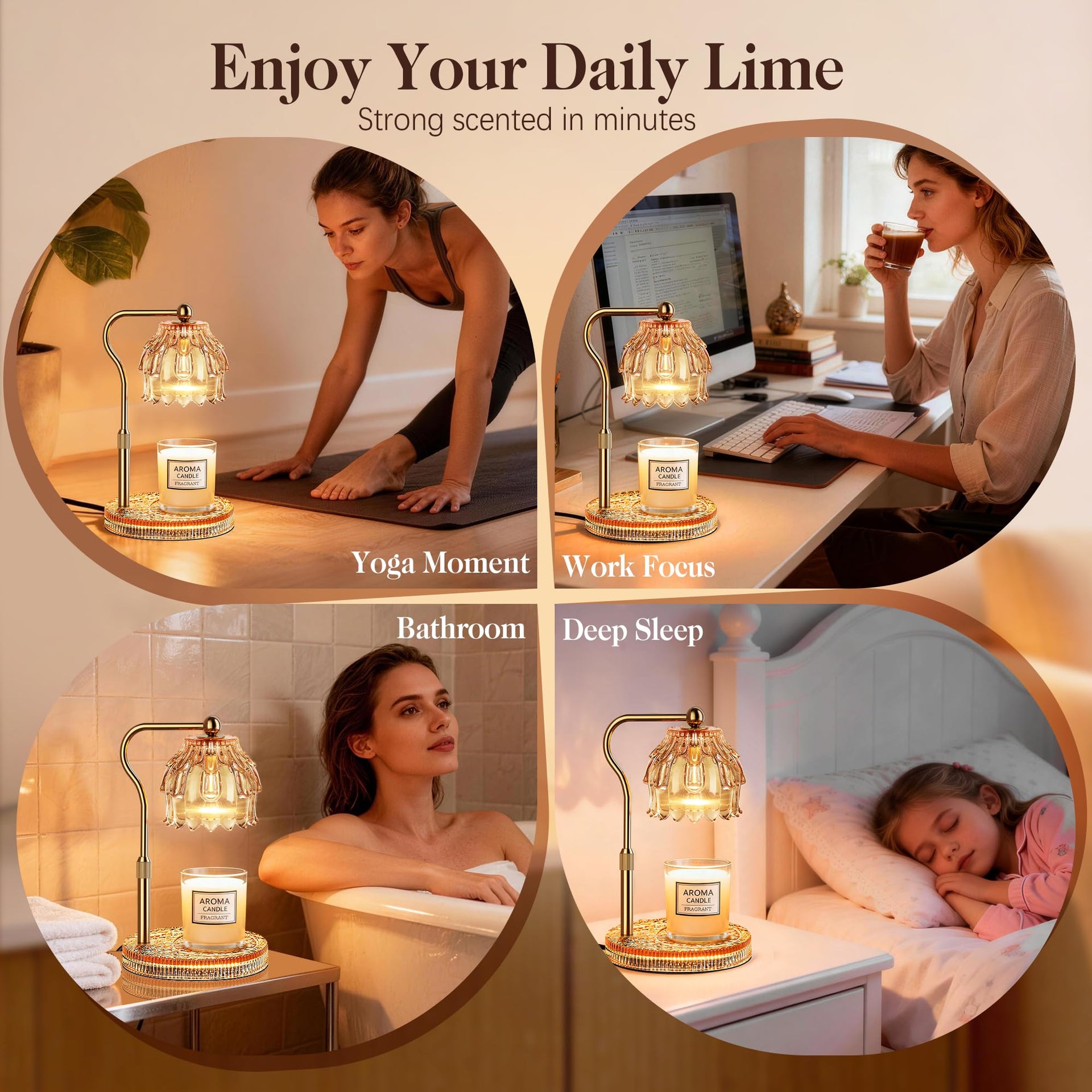 Candle Warmer Lamp with Timer Dimmer