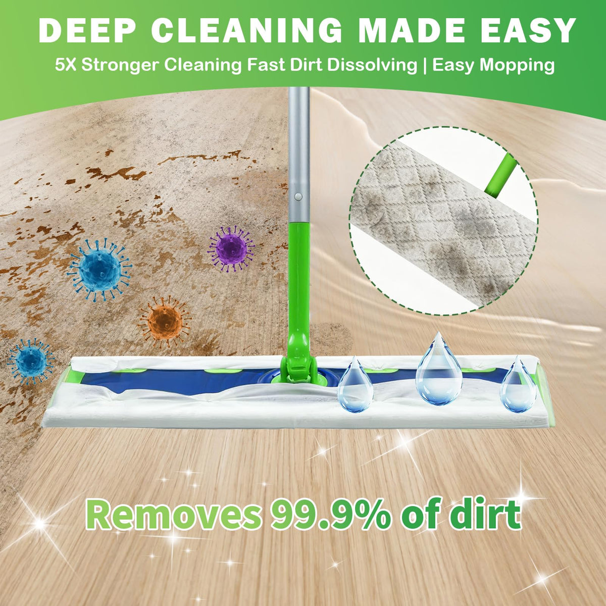 20 Count XL Wet Pads Refills Compatible with Swiffer XL Mop