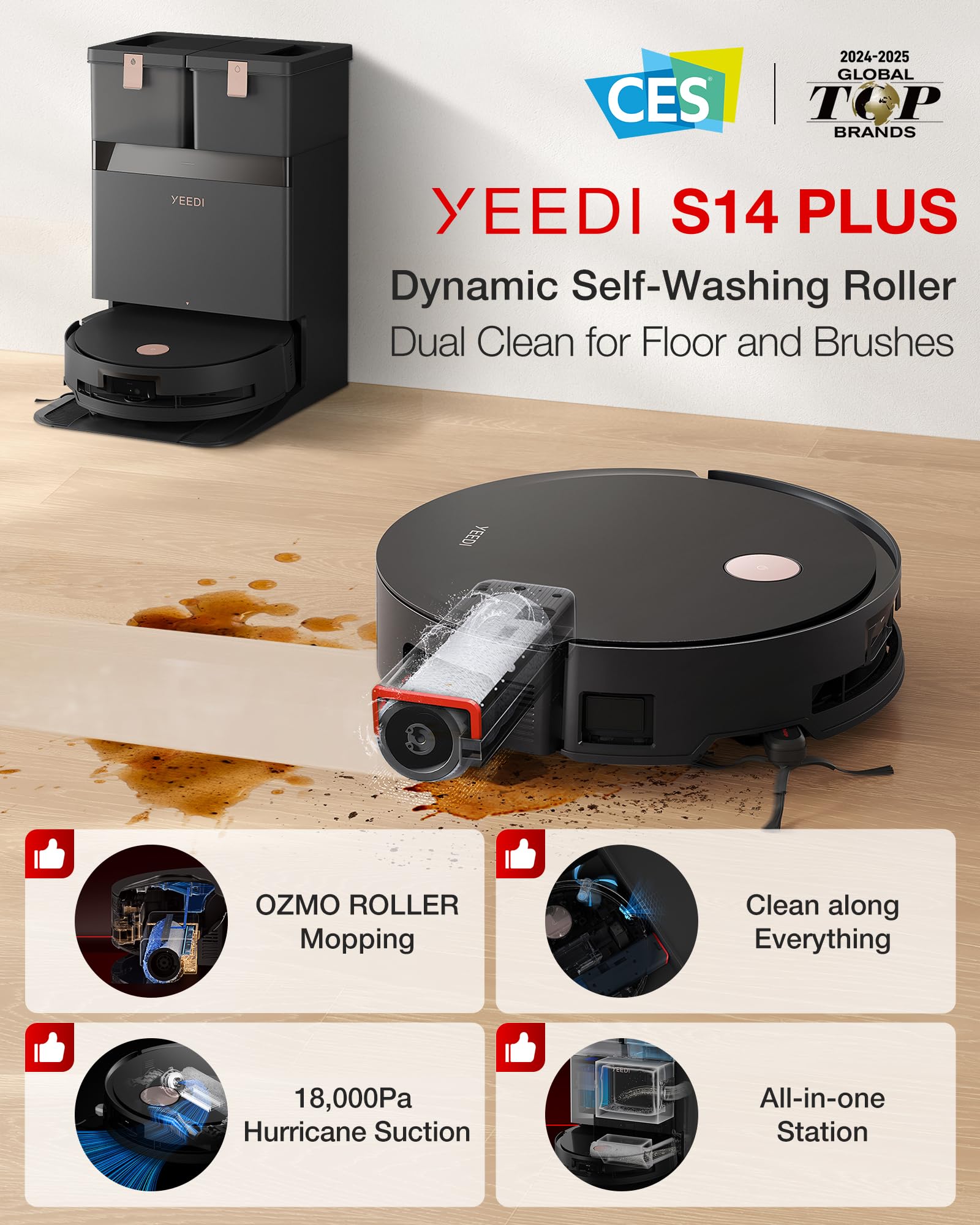 by ECOVACS S14 Plus Robot Vacuum and Mop