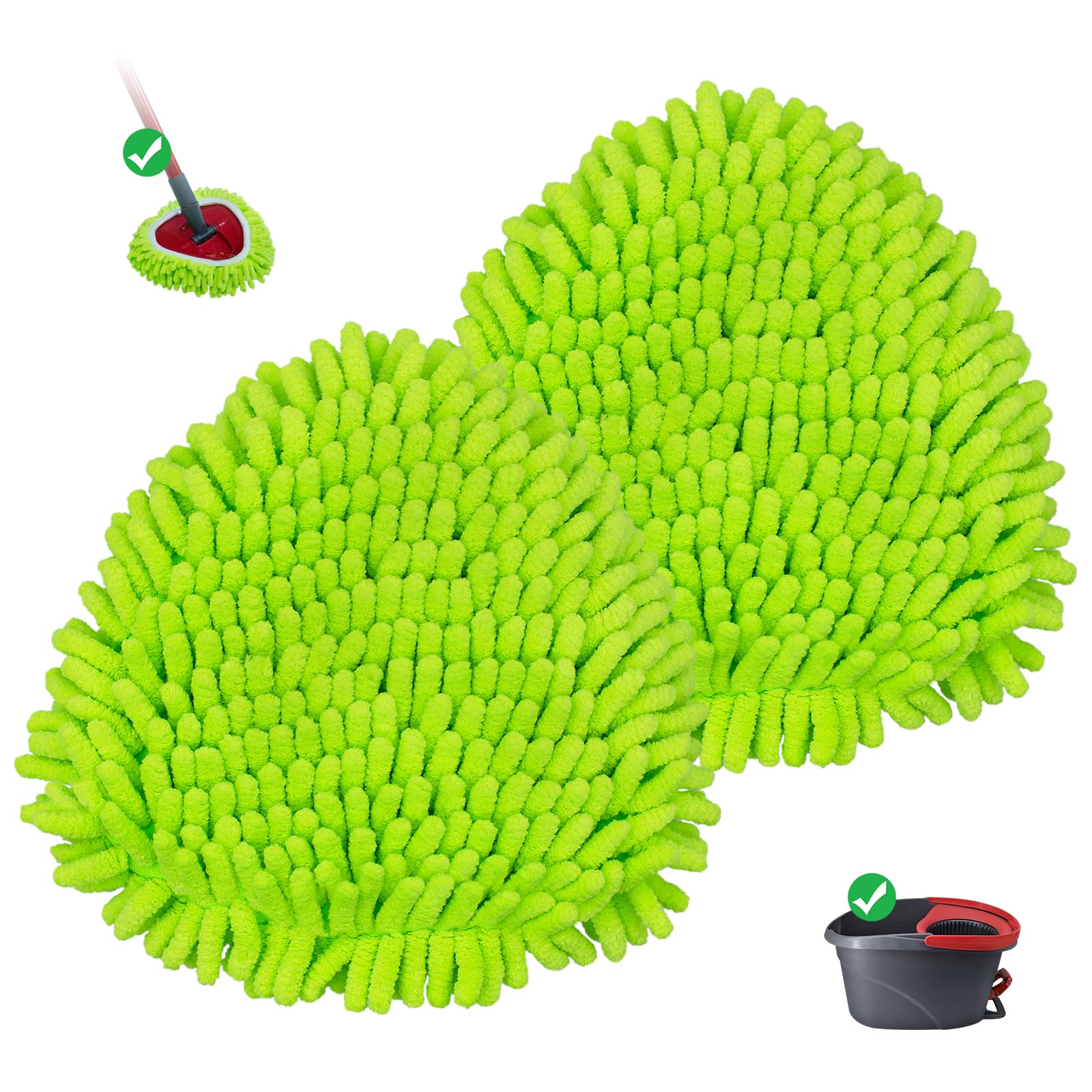 Mop Replace Heads for Ocedar Mop Heads Replacements Easywring 1 (2 Count)