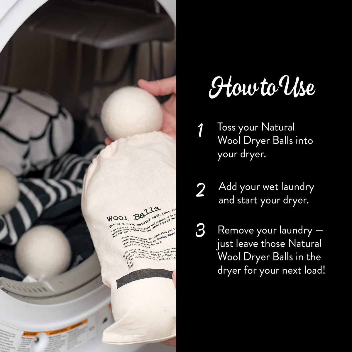 Wool Dryer Balls (6 Count)