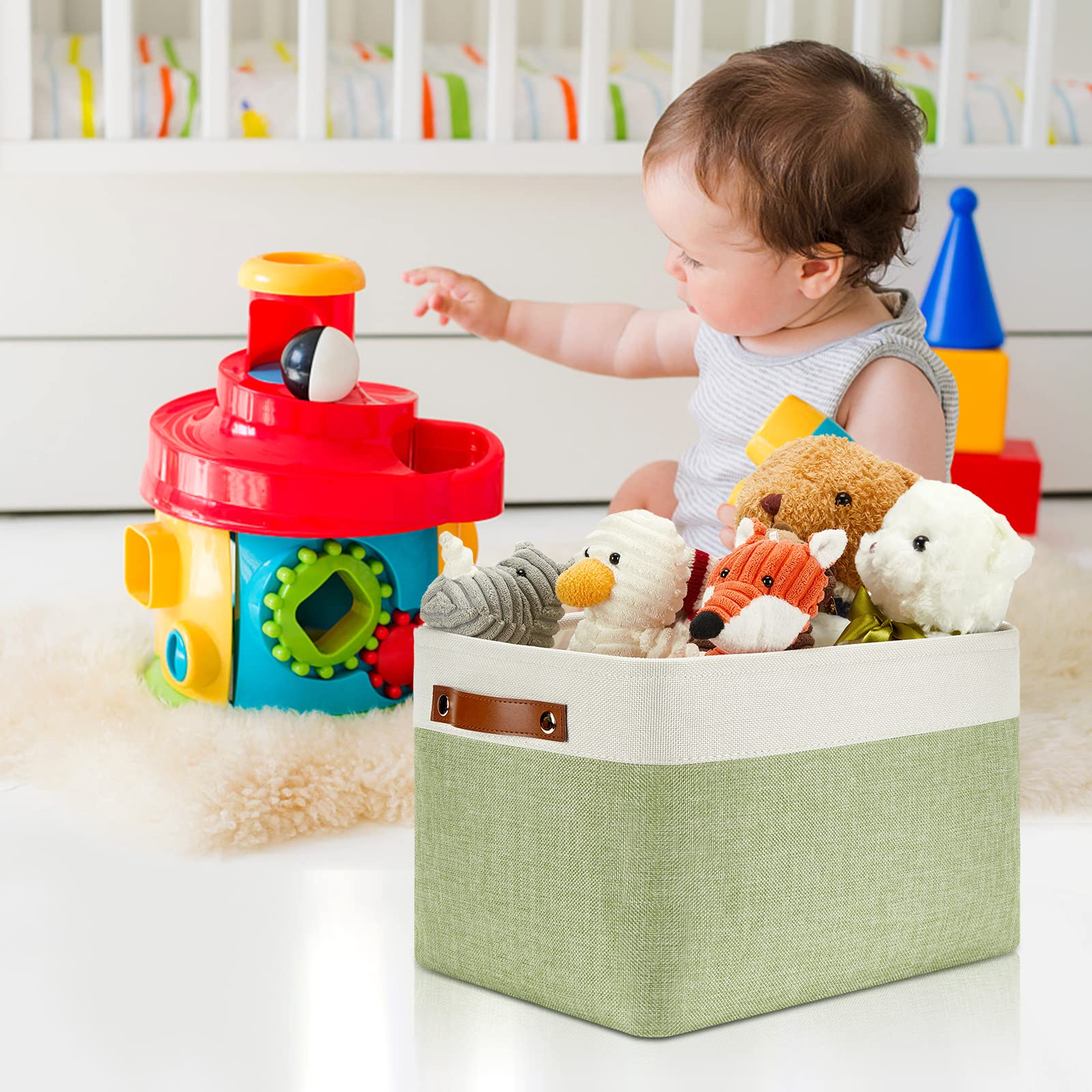 Fabric Storage Bins for Laundry (3 Count)