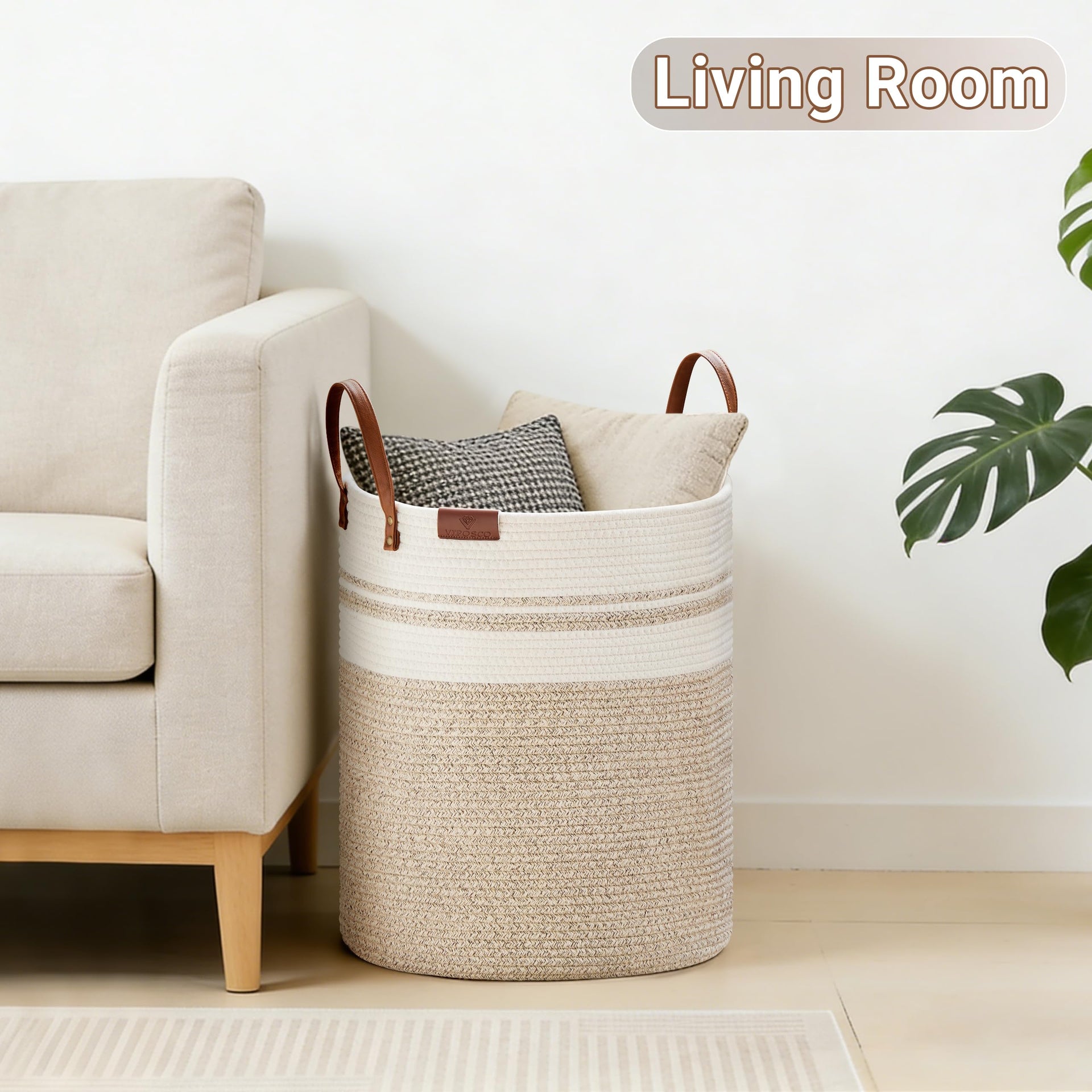 30L Small Woven Rope Laundry Hamper (811.5365 Fl Oz) - ModHome Supplies