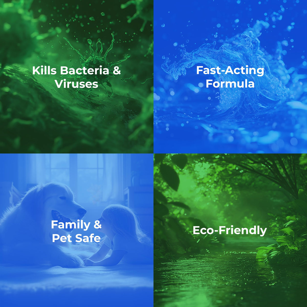 PureGreen24 Safe & Effective Disinfectant. Kills Deadly Germs including RSV COVID (256 Fl Oz)